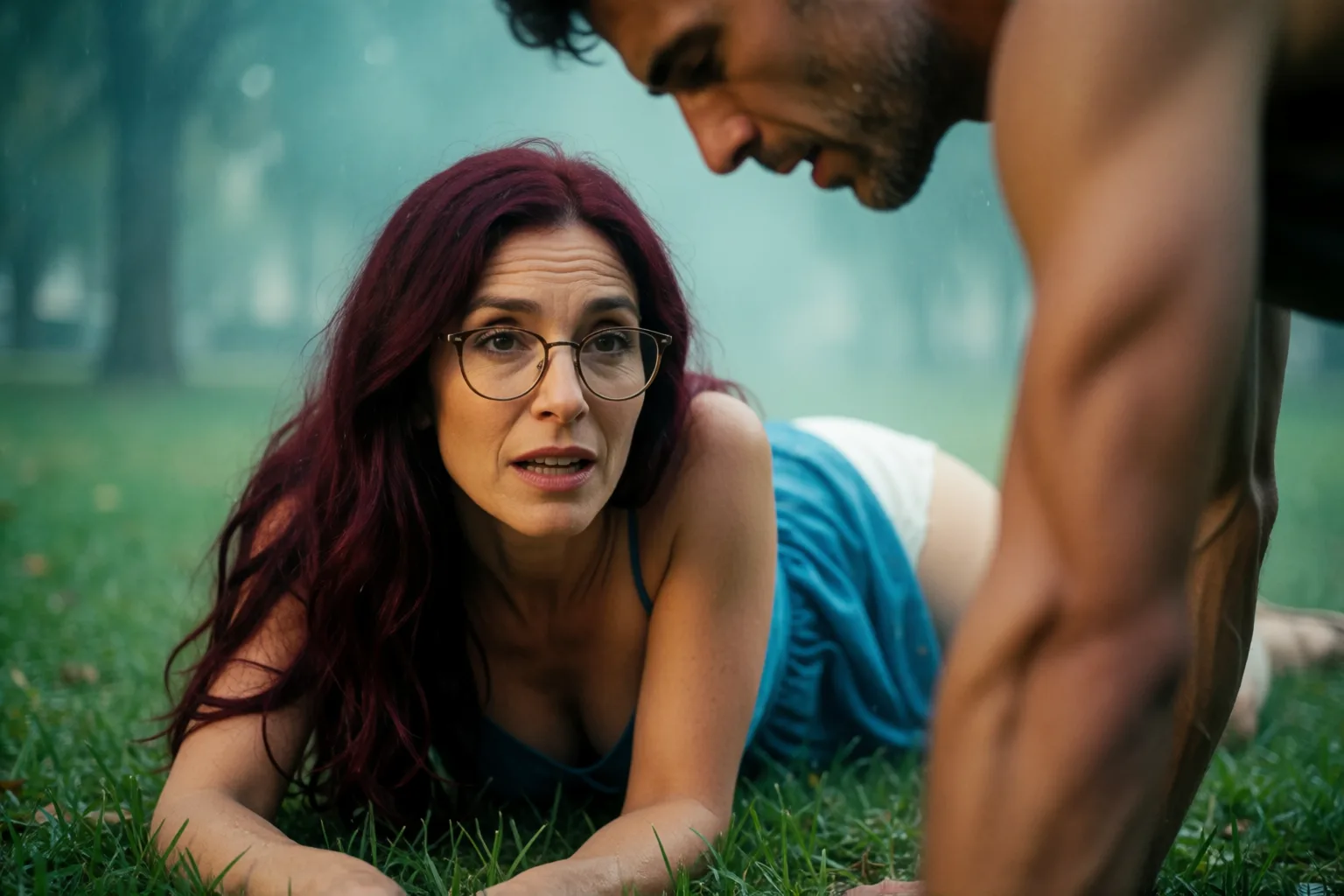 Scene 2 of the story: The Stranger Who Showed Up in Her Knickers at Dawn