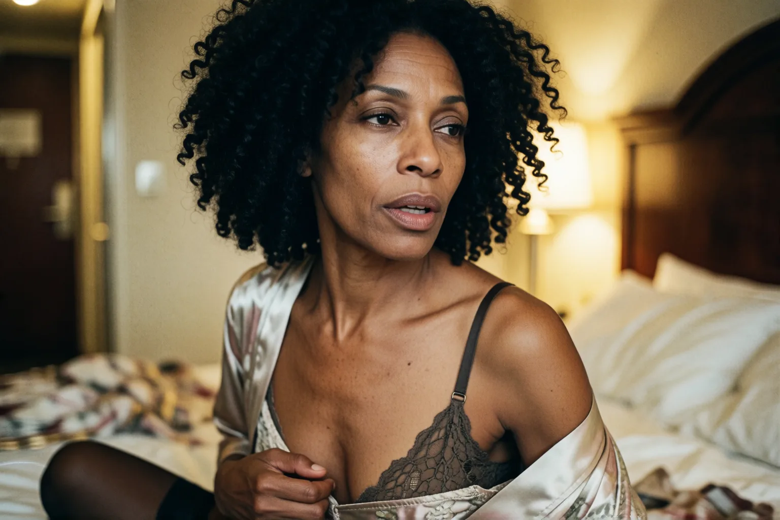 Erotic story illustration: The Doctor No One Imagines When She Takes Off Her Coat