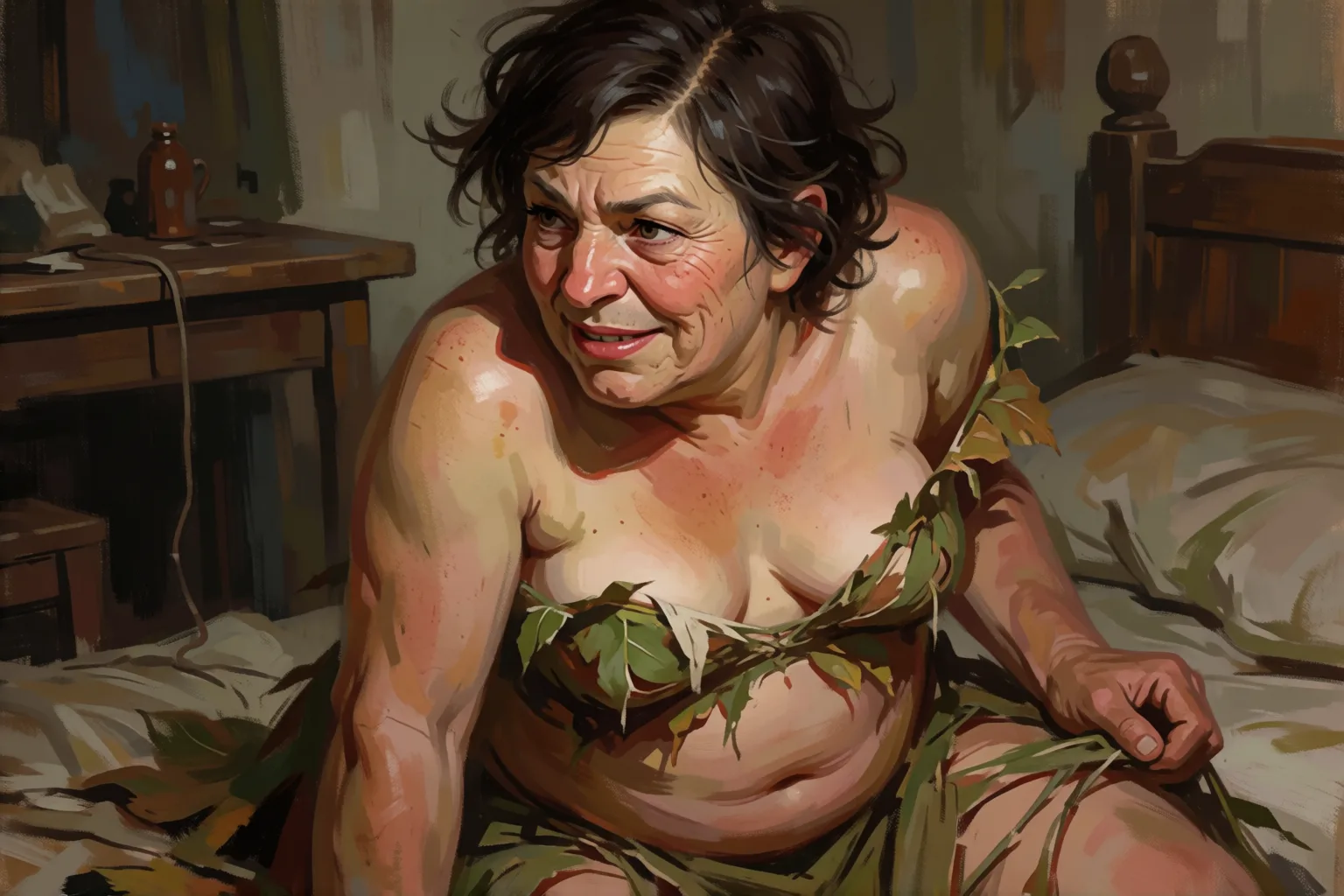 Erotic story illustration: The Duenda Came to Collect My Luck in Seven Nights