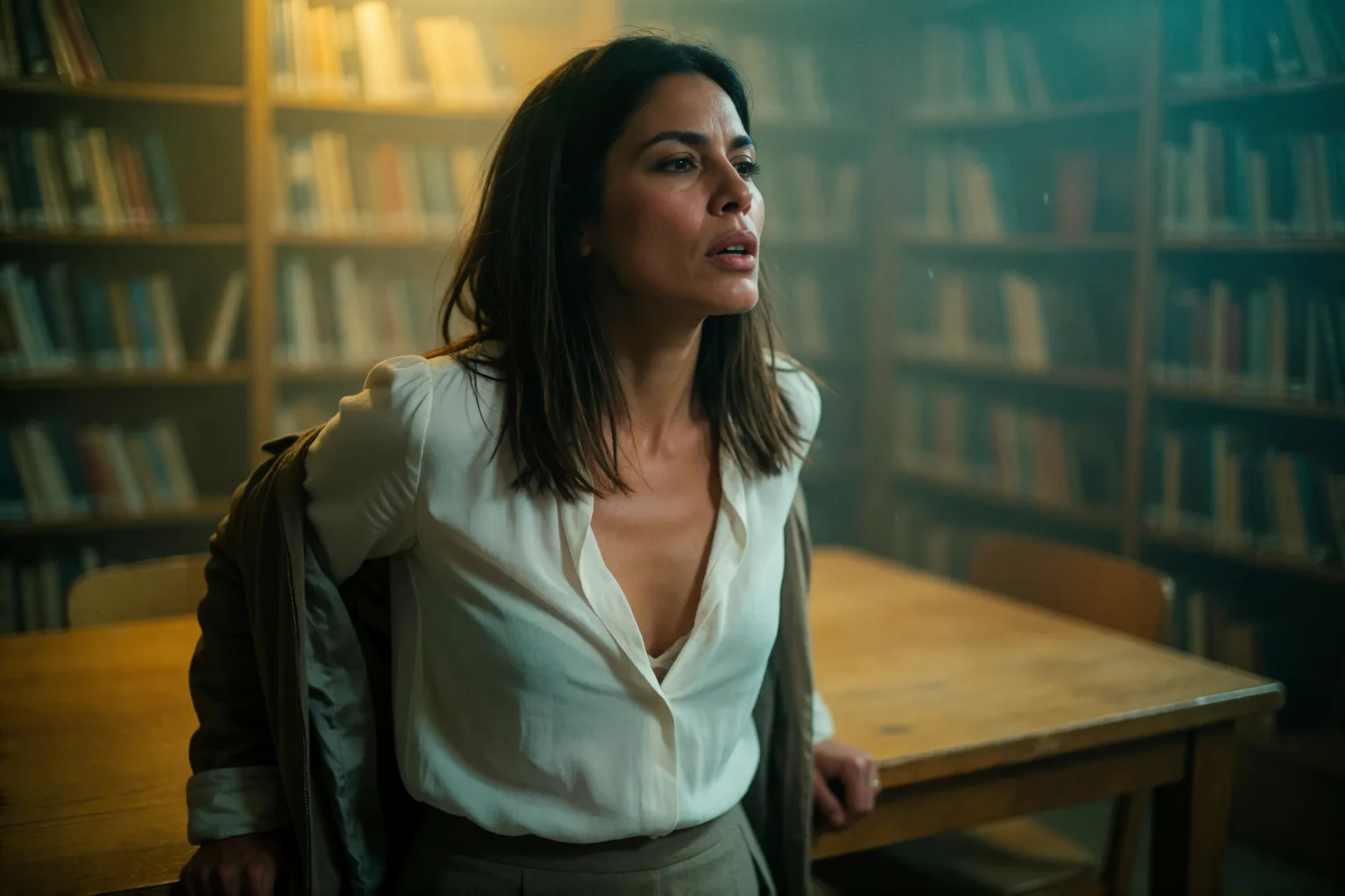 Cena 1 do conto: A estudante que se vingou do namorado na biblioteca