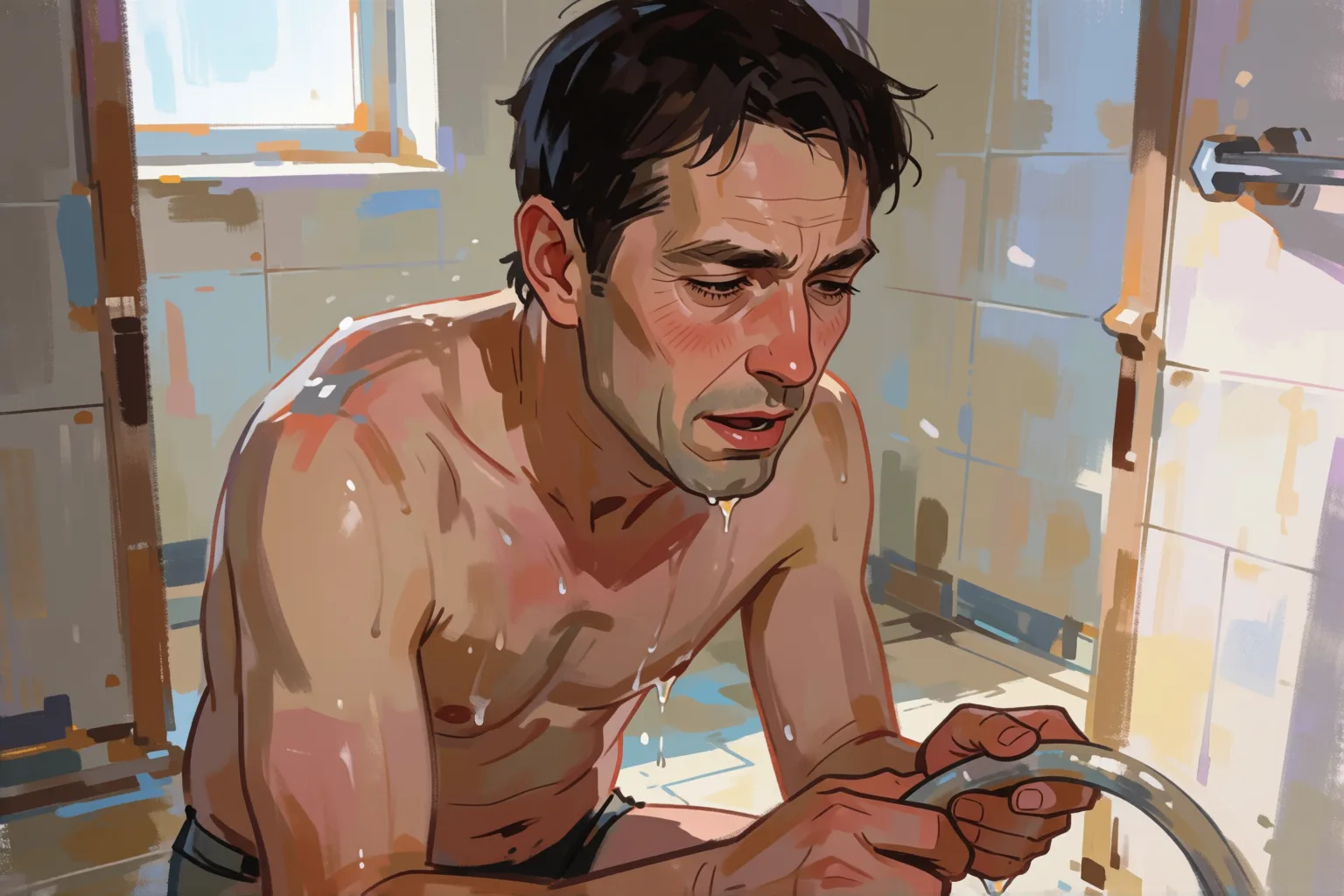 Escena 1 del relato: La fantasía que cumplí durante la ola de calor