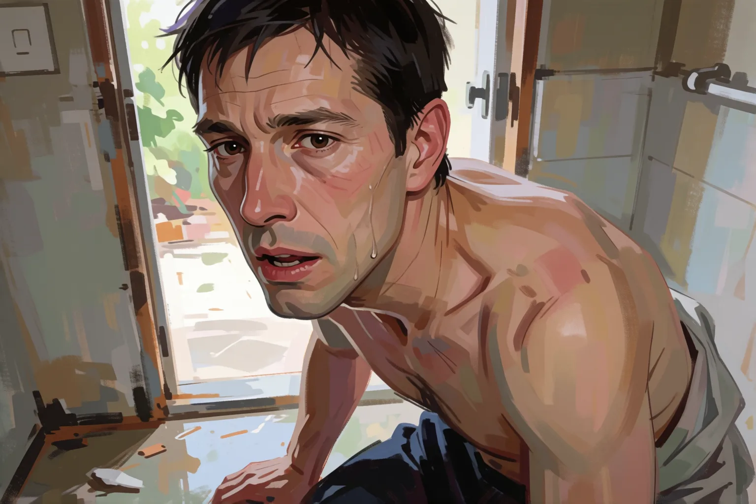 Escena 2 del relato: La fantasía que cumplí durante la ola de calor