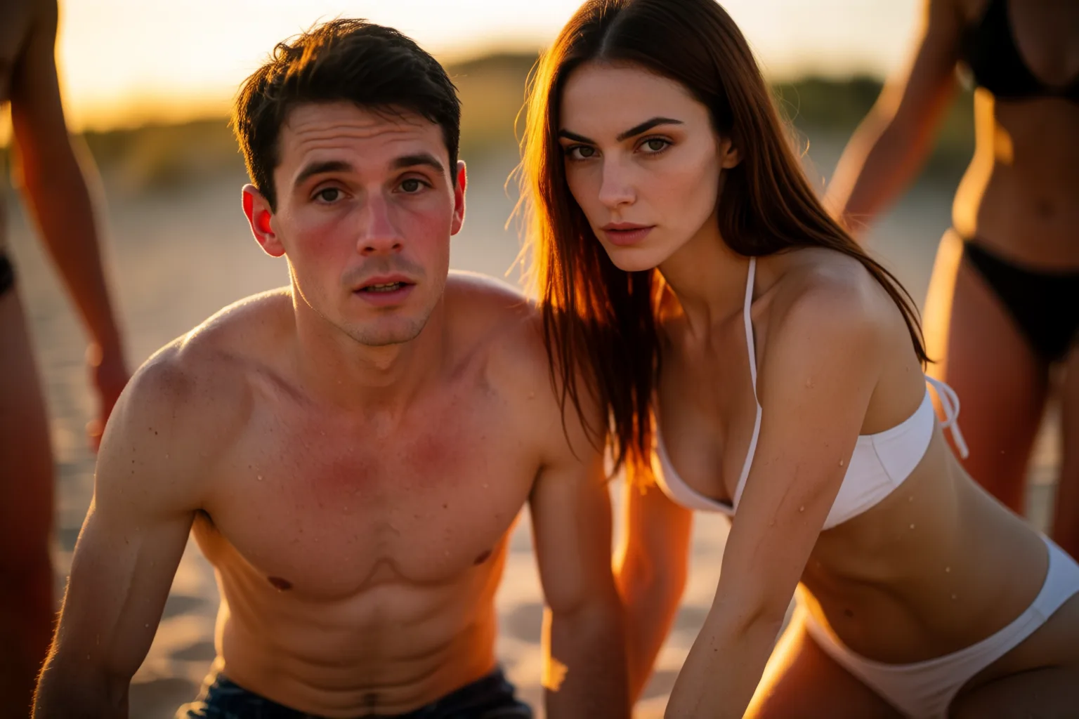 Escena 2 del relato: La fiesta en la piscina donde fui el único hombre
