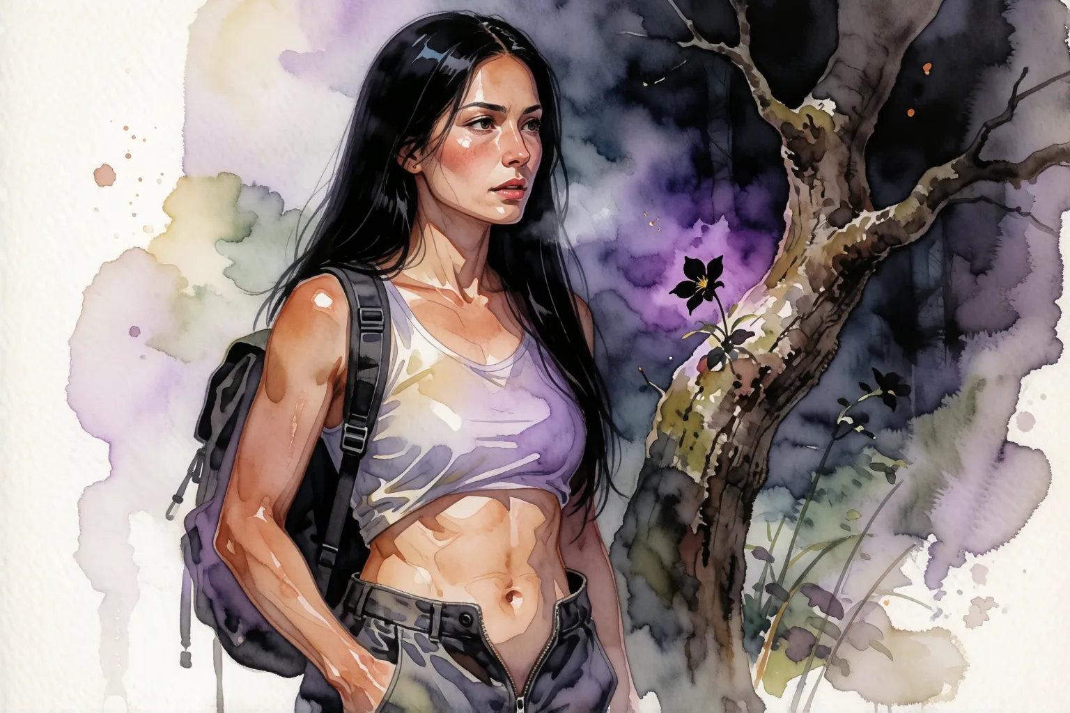 Erotic story illustration: The Forest Flower Gave Me to a Stranger