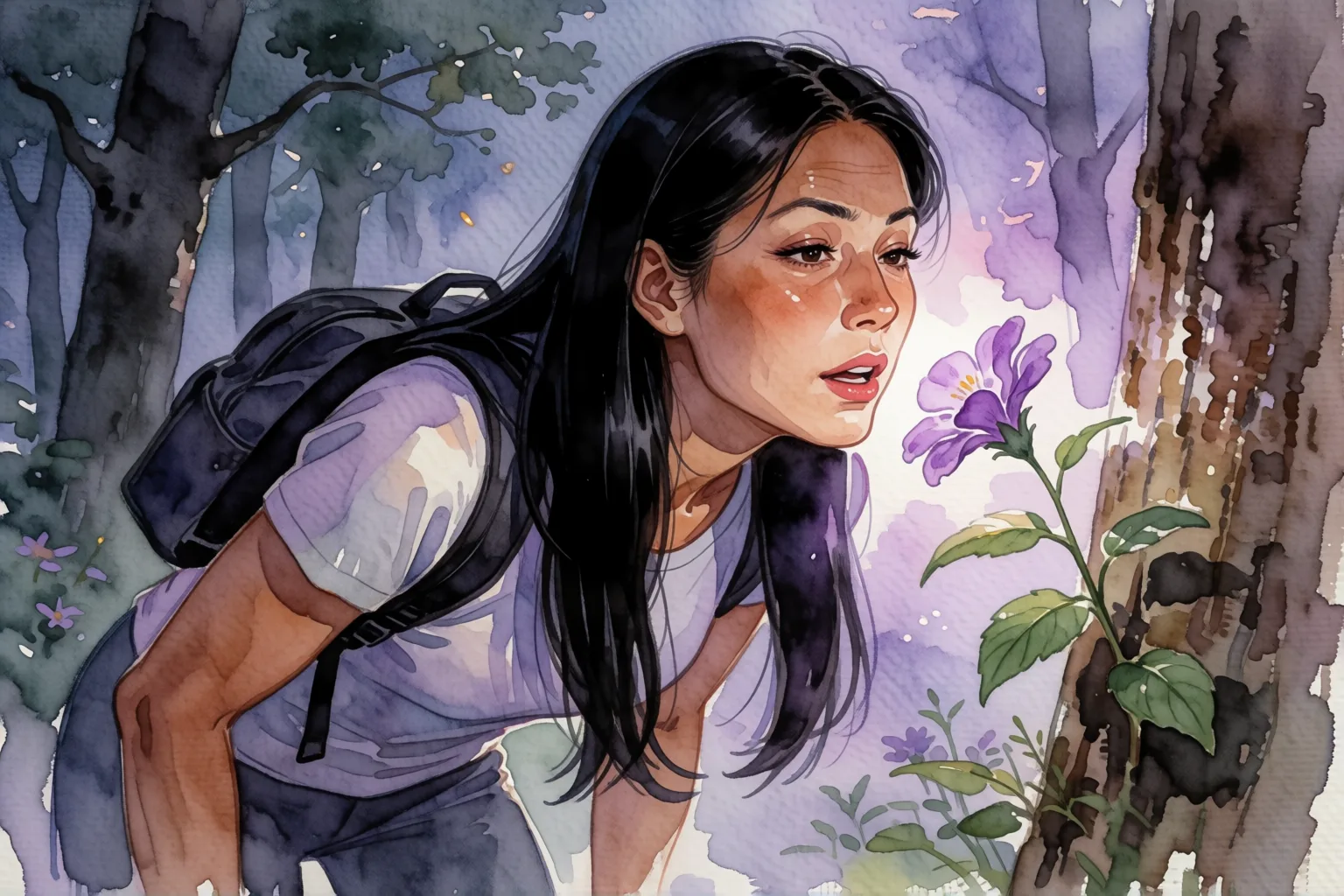 Scene 1 of the story: The Forest Flower Gave Me to a Stranger