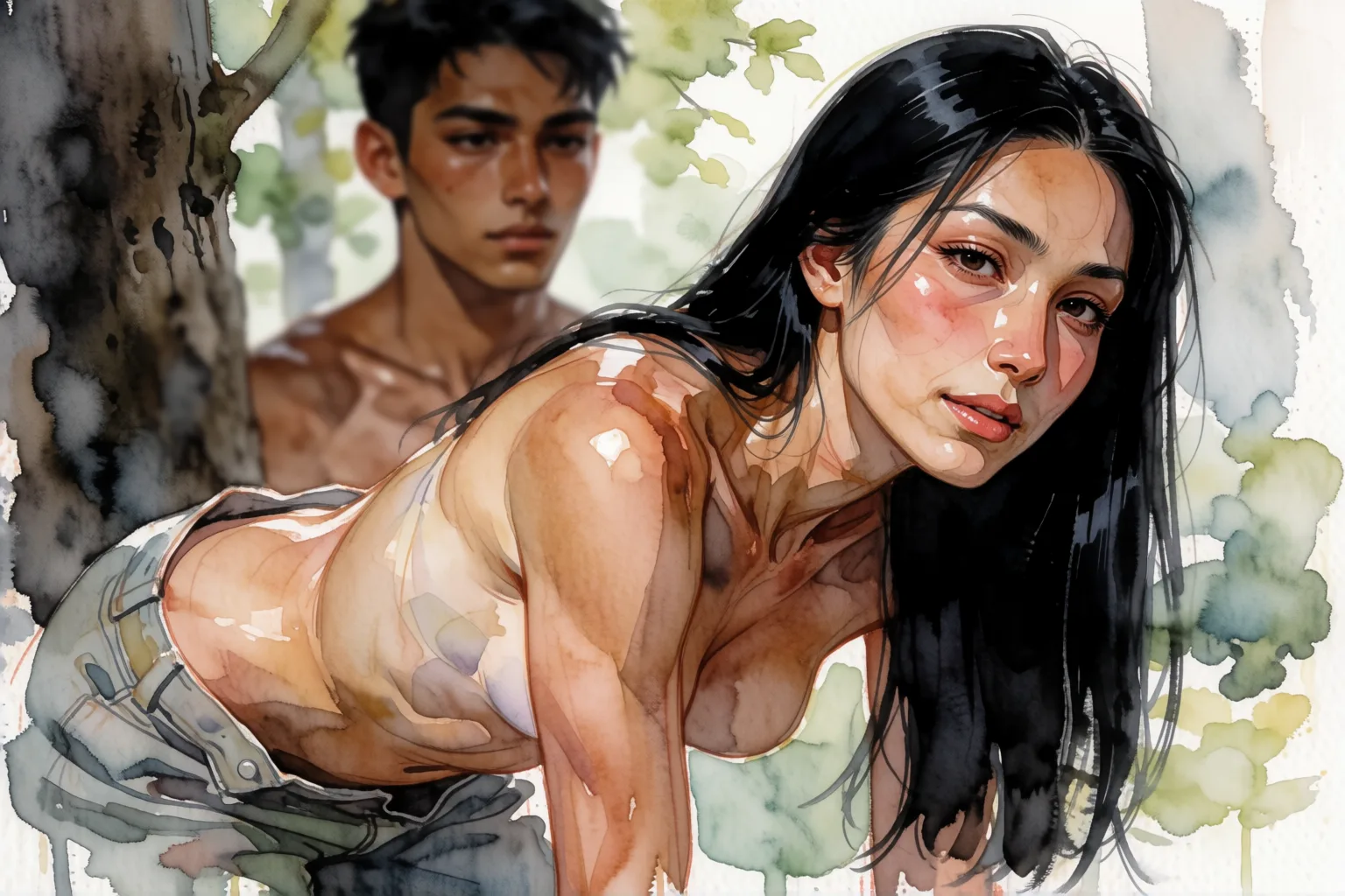 Scene 2 of the story: The Forest Flower Gave Me to a Stranger
