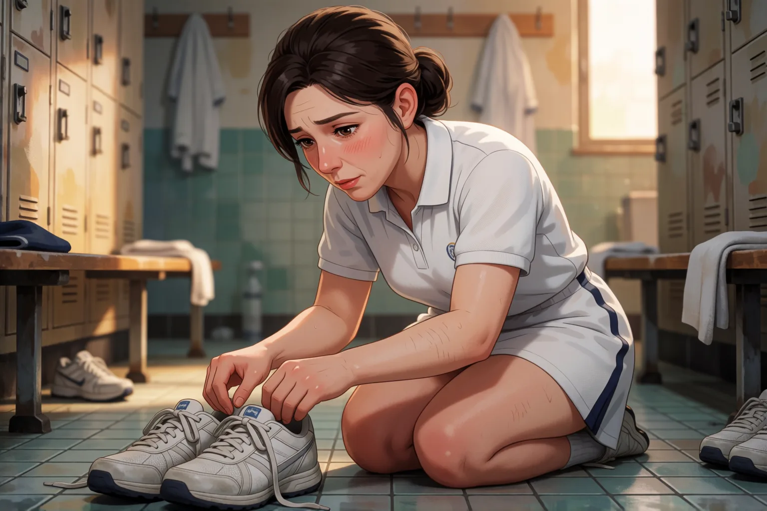 Scene 1 of the story: The Partner’s Daughter Made Me Kneel in the Locker Room