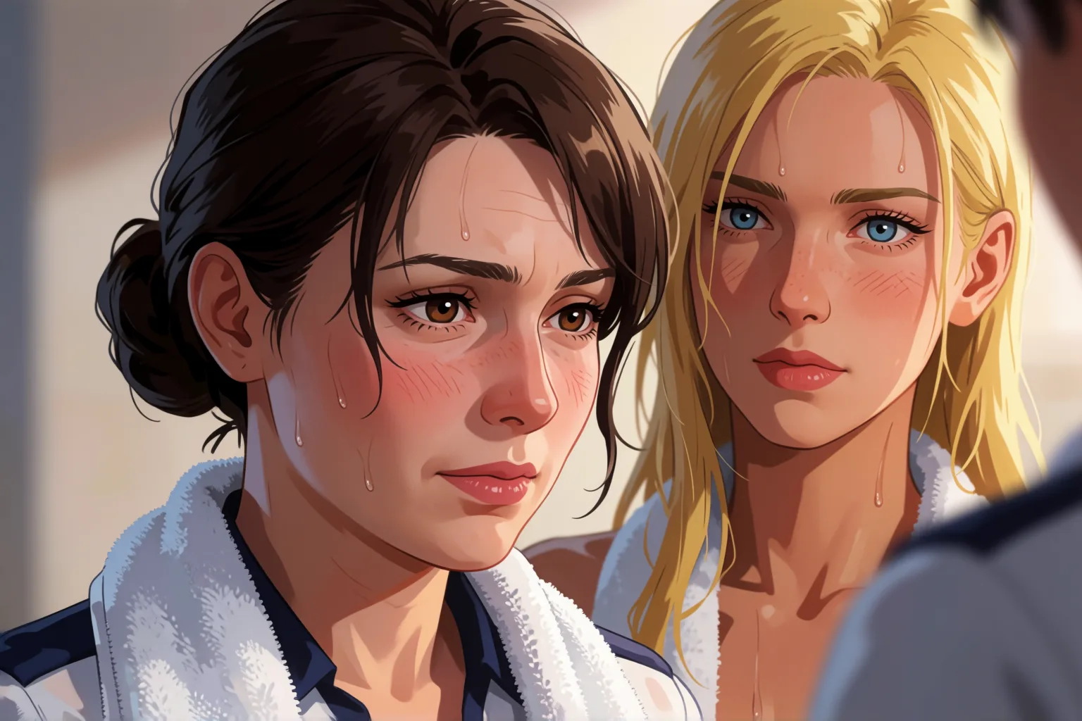 Scene 2 of the story: The Partner’s Daughter Made Me Kneel in the Locker Room