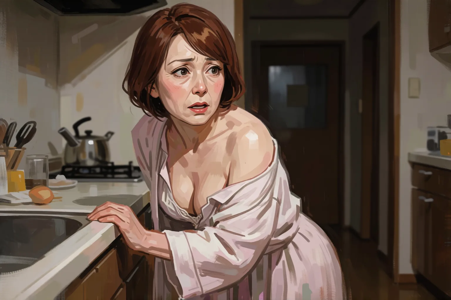 Scene 1 of the story: My Best Friend’s Mother Was Waiting for Me Alone