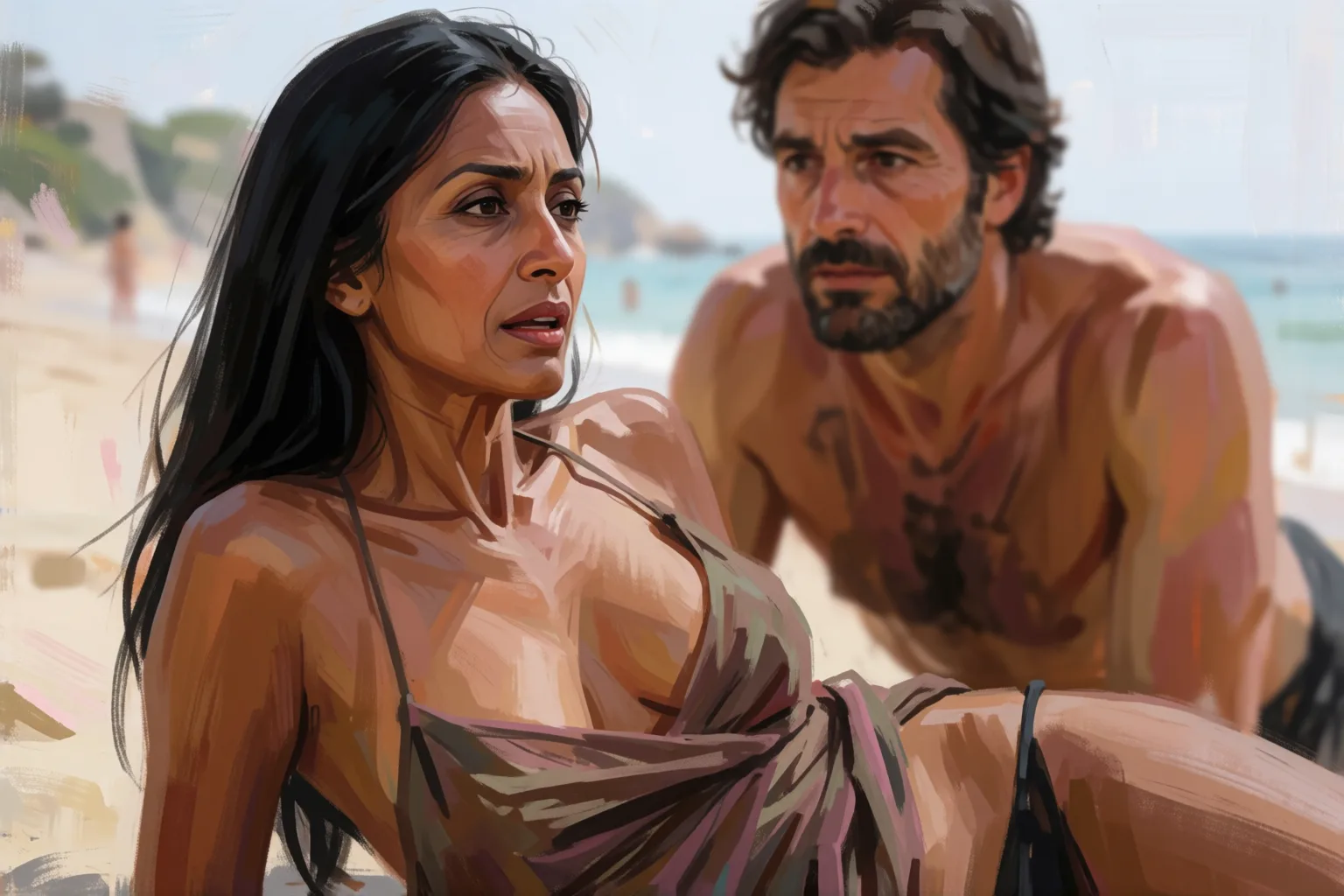 Scene 2 of the story: The Casino Cougar Was Waiting for Me on the Sand