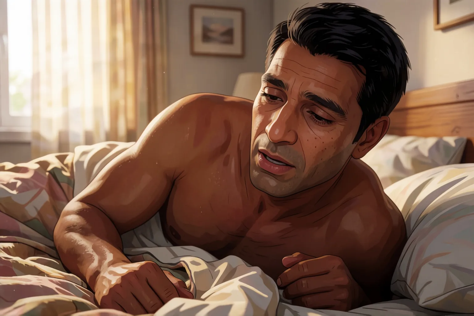 Erotic story illustration: The Morning I Dared to Try Something Forbidden