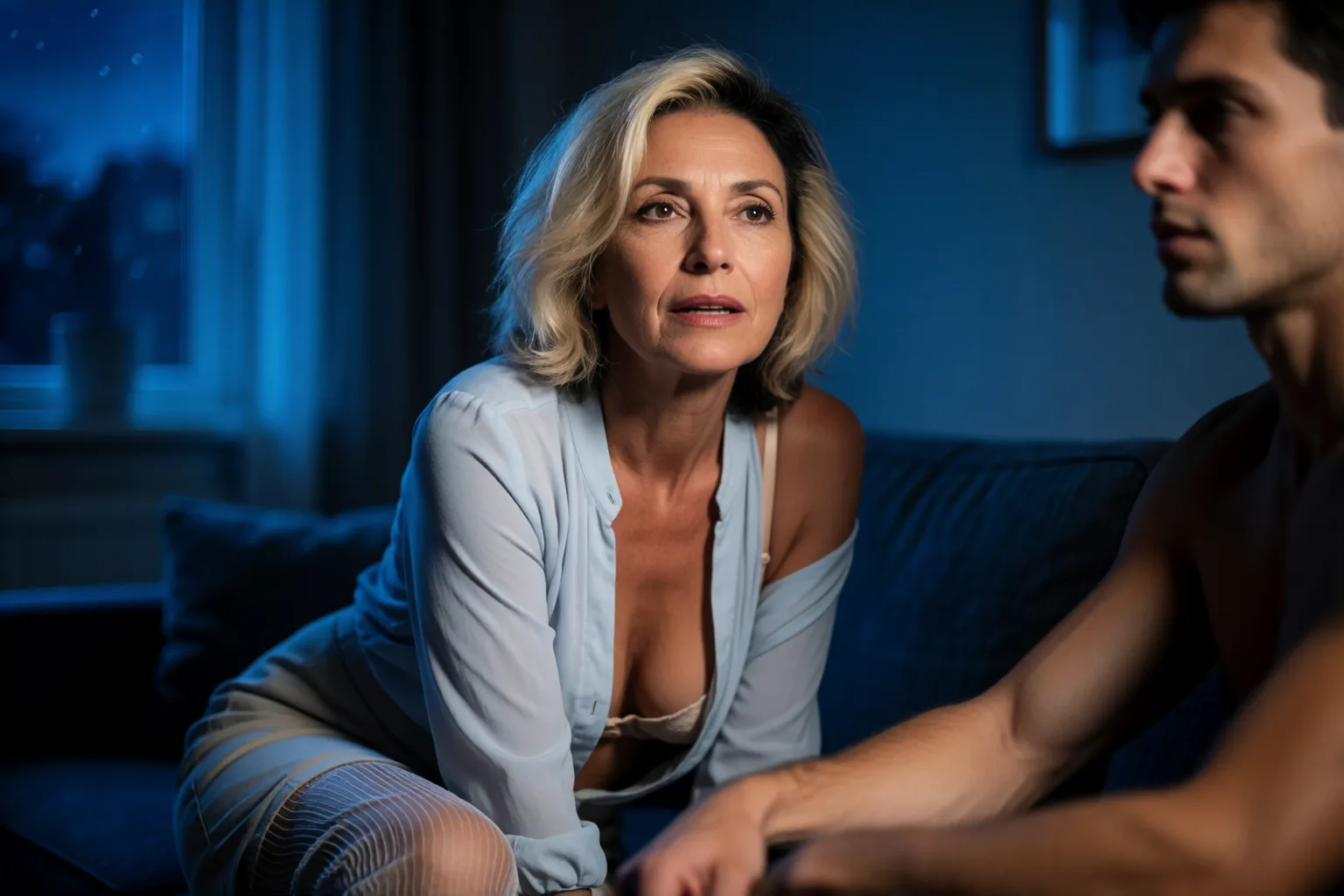 Escena 2 del relato: La mujer madura del chat acabó siendo mi profesora