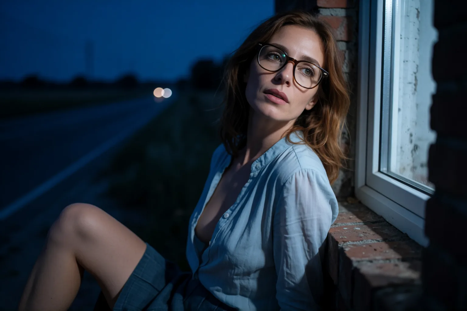 Cena 1 do conto: A mulher que me seduziu sob a luz da lua