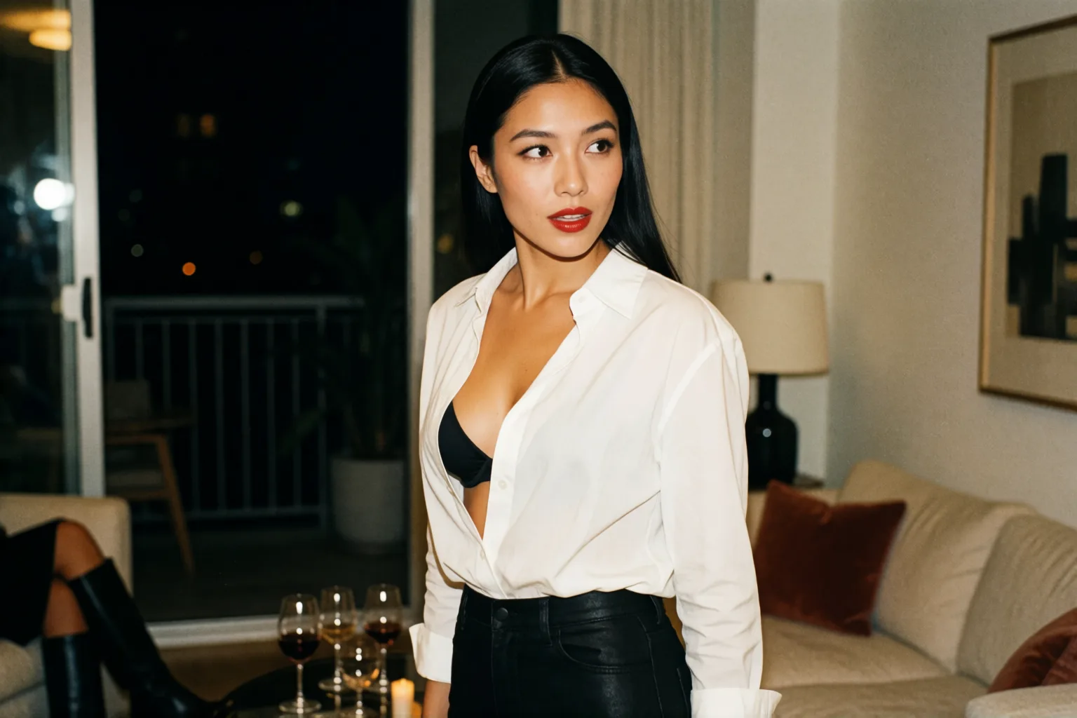 Erotic story illustration: The Night We Swapped Partners in His Apartment