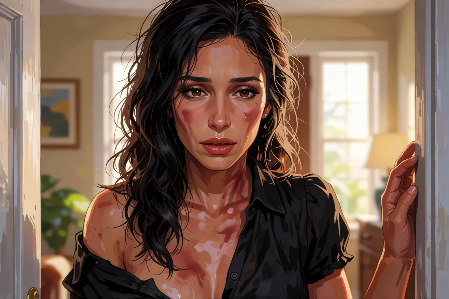 Ilustração do conto erótico: A noite em que parei de esconder a mulher que sou