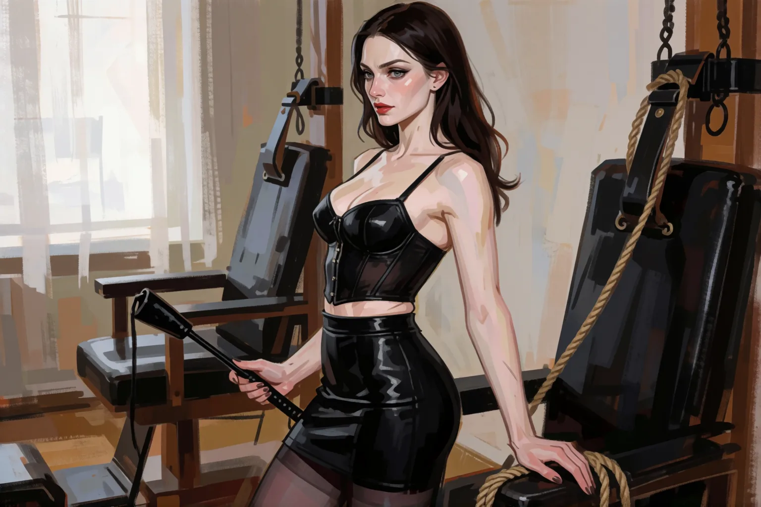 Scene 1 of the story: The Night Two Mistresses Punished Our Submissives