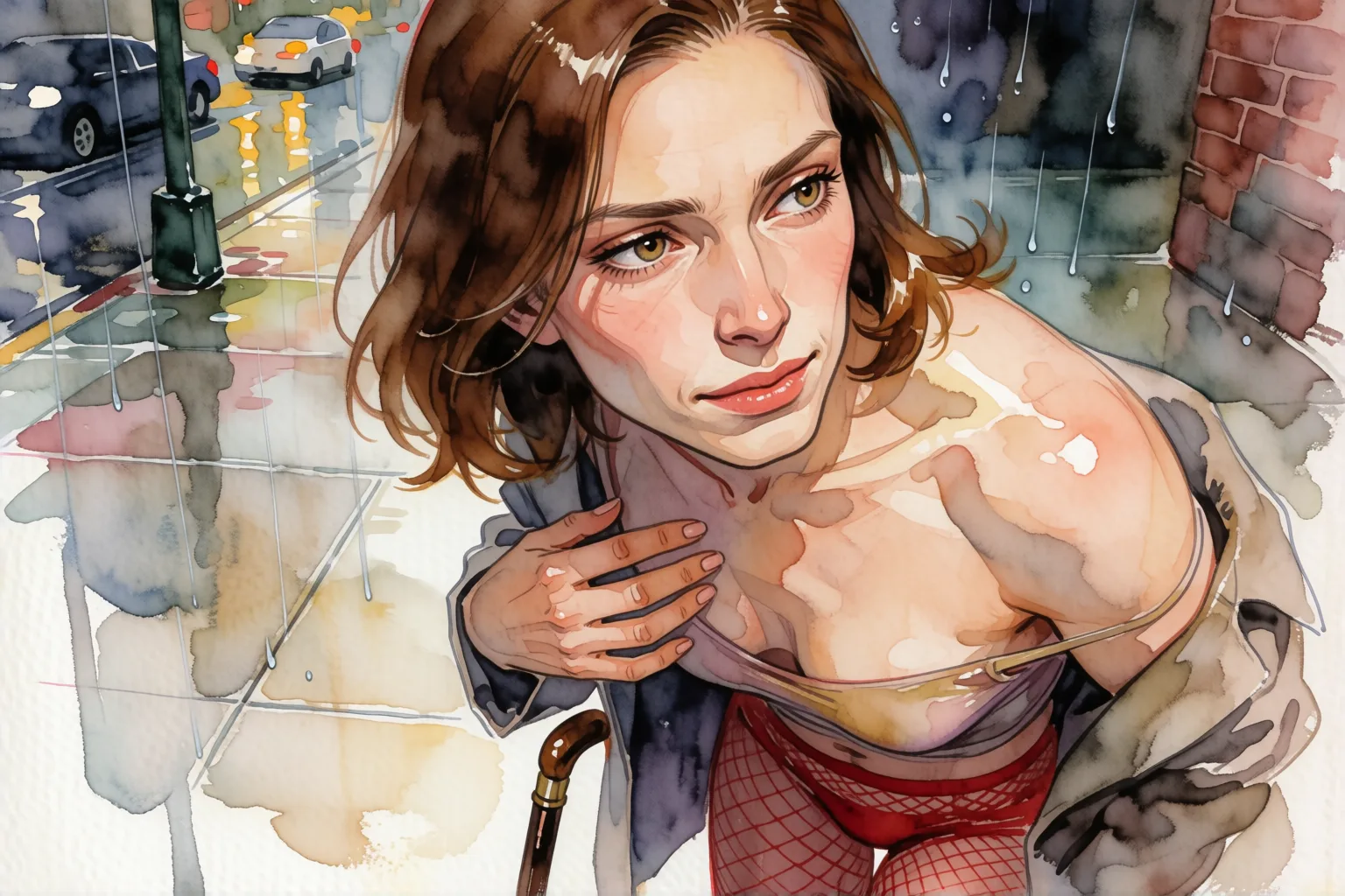 Ilustración del relato erótico: La noche que un desconocido me llamó Mica