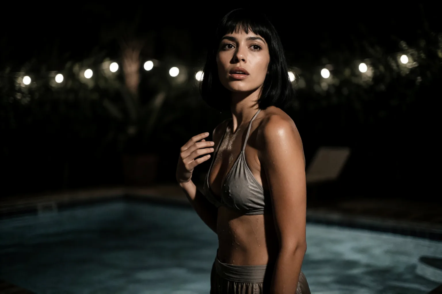 Escena 1 del relato: La novia de mi primo me besó junto a la piscina