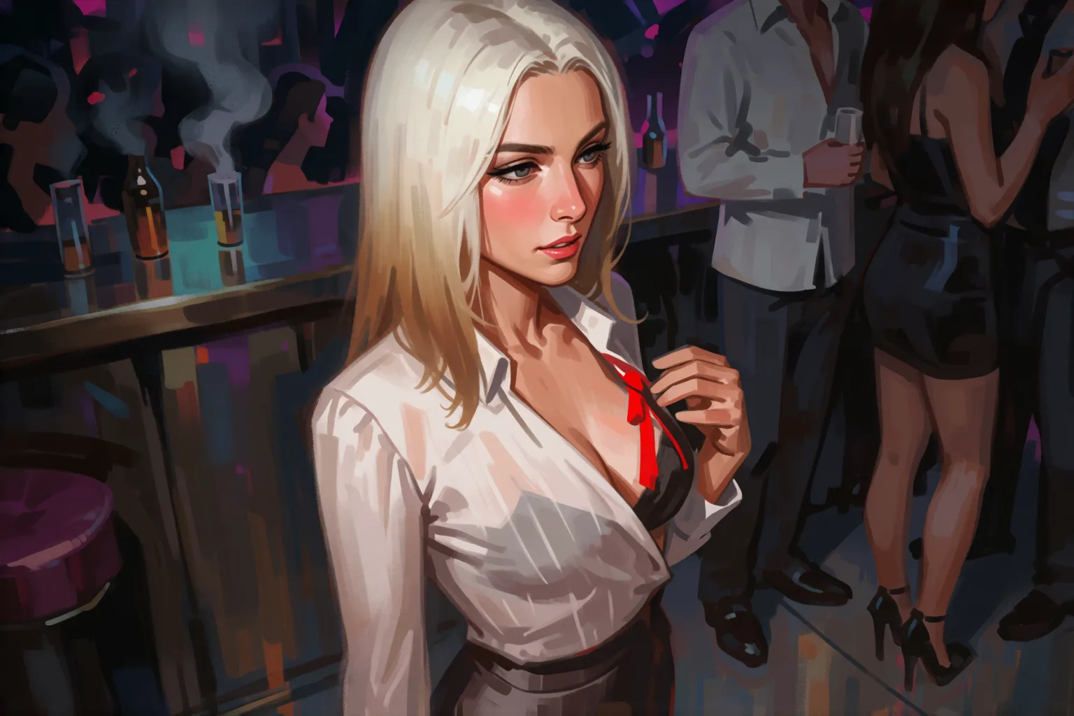 Erotic story illustration: The Camp Psychologist Gave Me Her Gift at Midnight