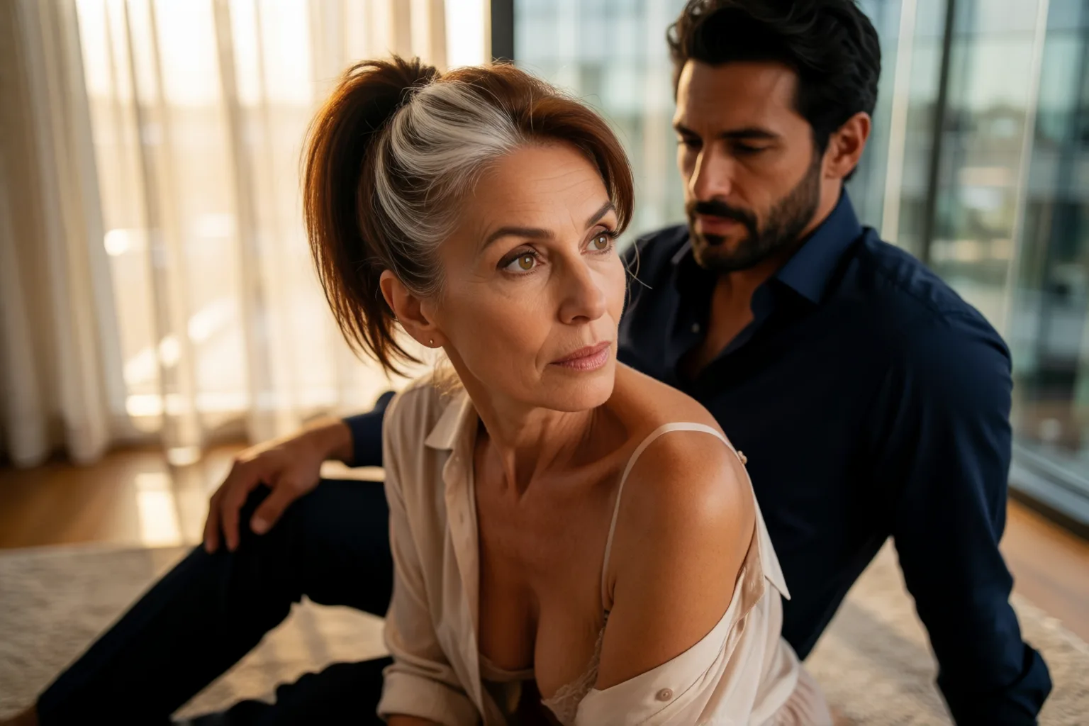 Escena 2 del relato: La señora de la limpieza me puso de rodillas