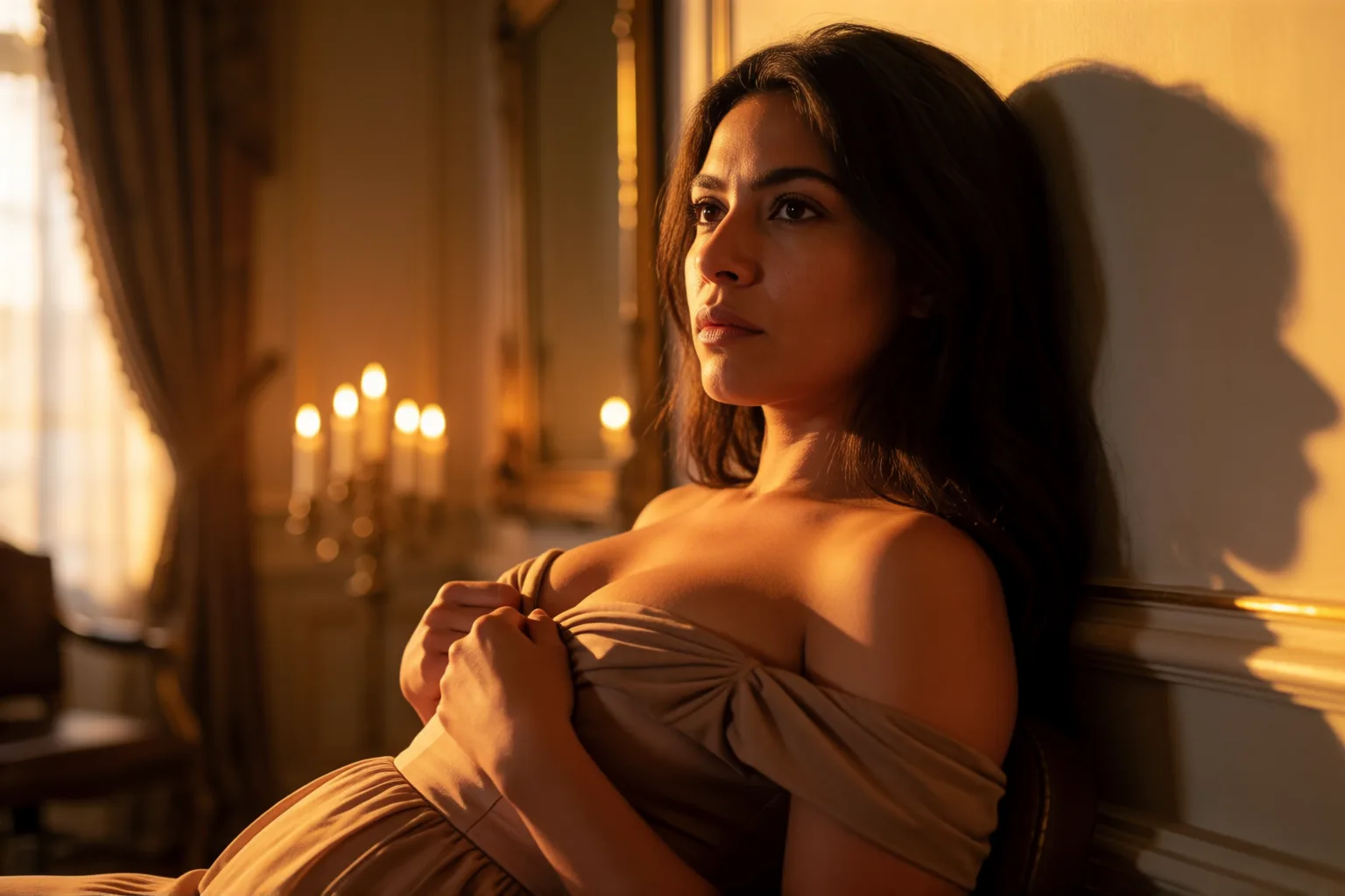 Scene 1 of the story: The Servant Who Chose to Return to Her Master’s Harem