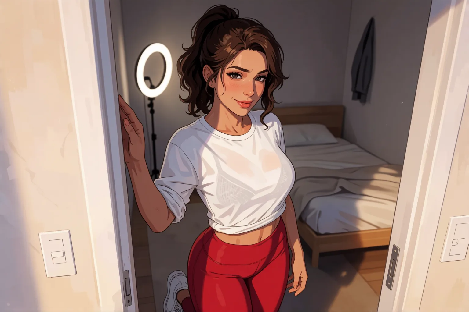Ilustración del relato erótico: La tarde que Lucía me leyó mi relato más íntimo