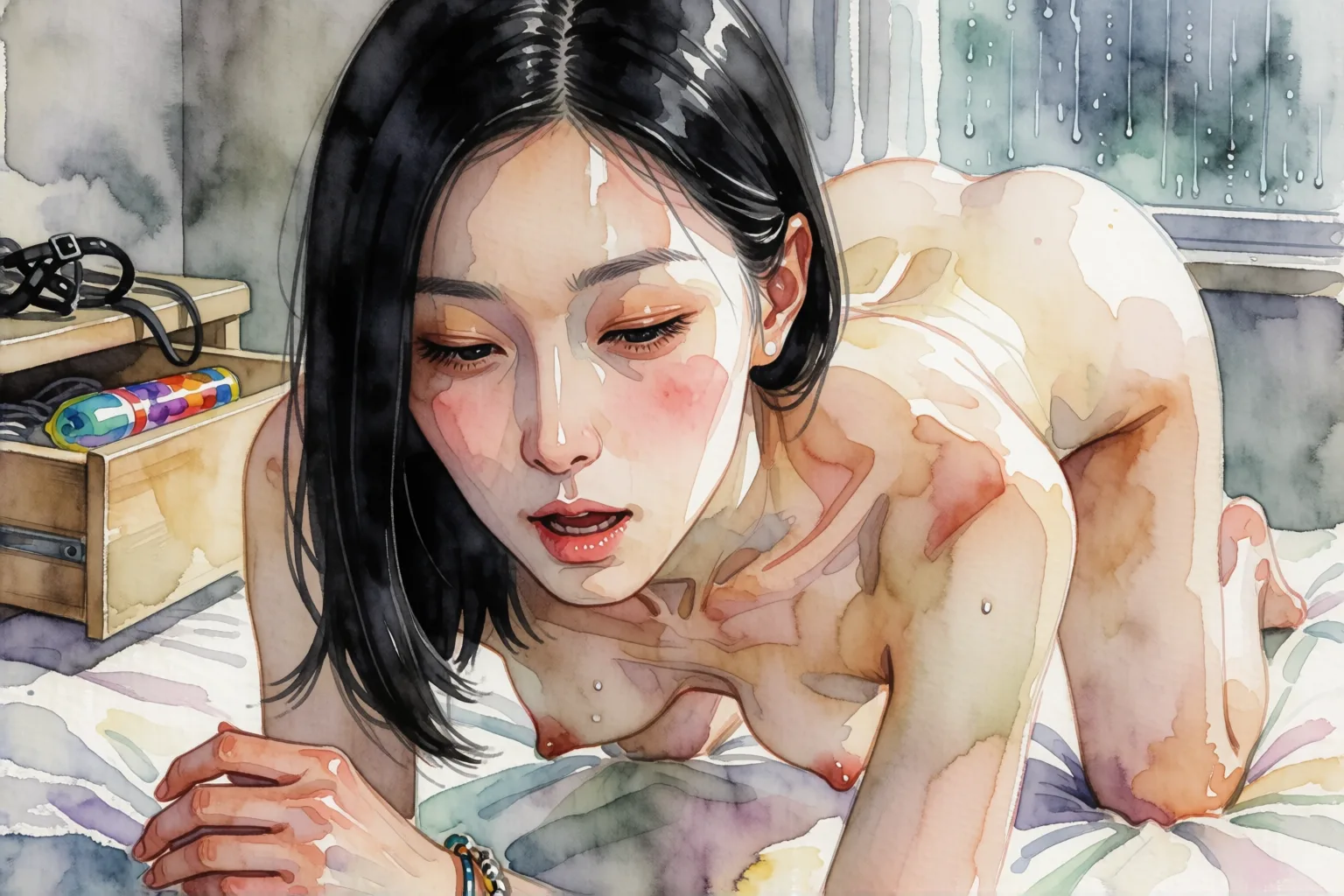 Erotic story illustration: The Afternoon Renata Taught Me What Coming Was