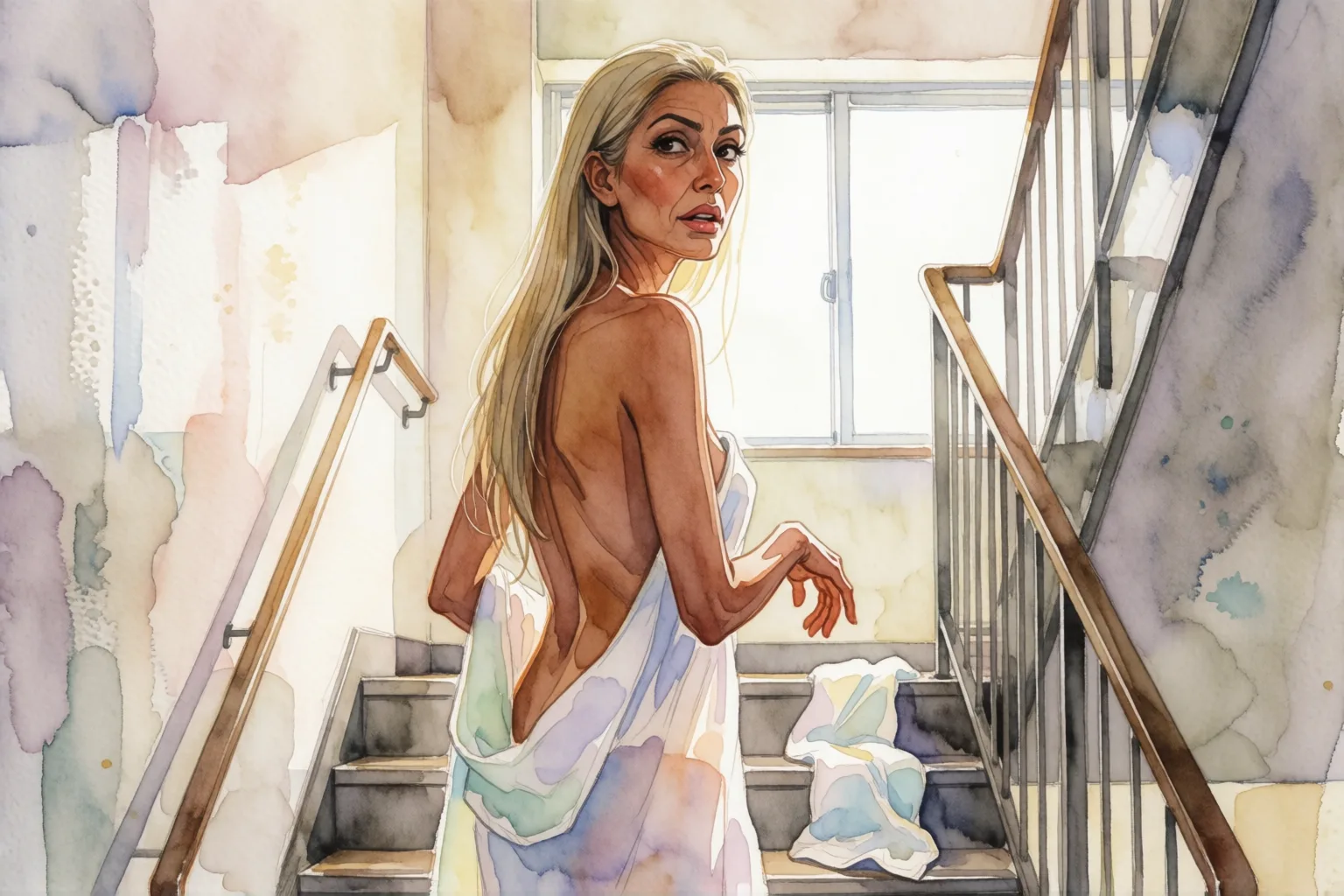 Scene 1 of the story: My Neighbor’s Towel Fell in Front of Me