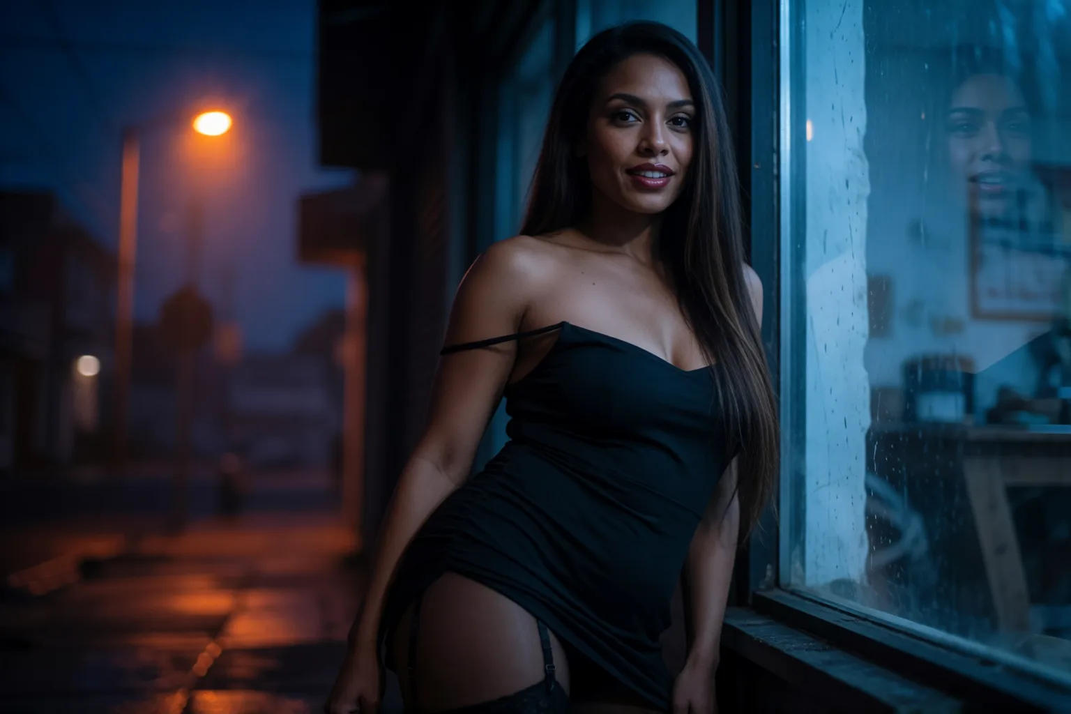 Erotic story illustration: The Trans Woman on the Corner Taught Me What I Was Looking For