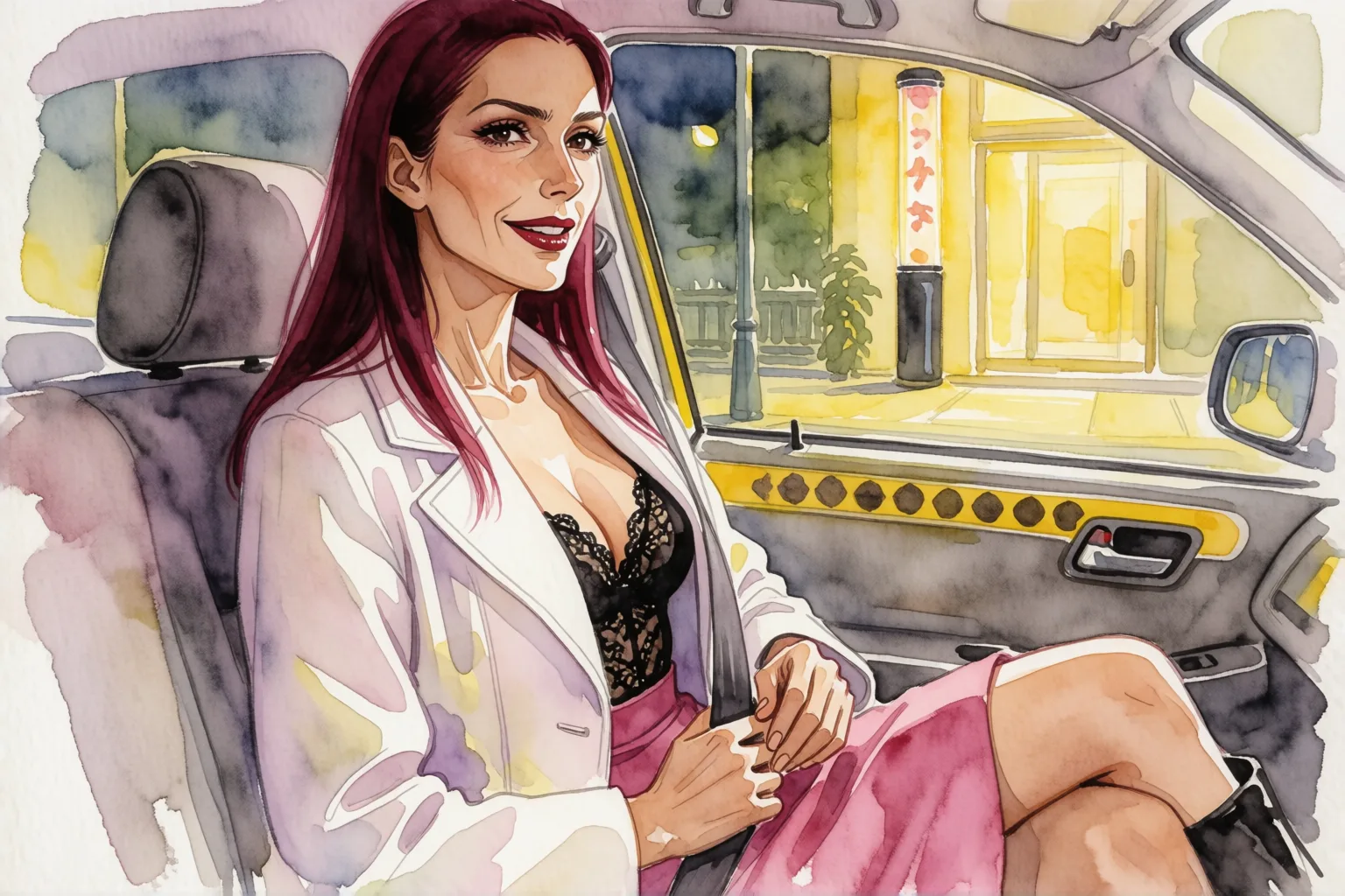 Escena 1 del relato: La travesti que subió a mi taxi de madrugada