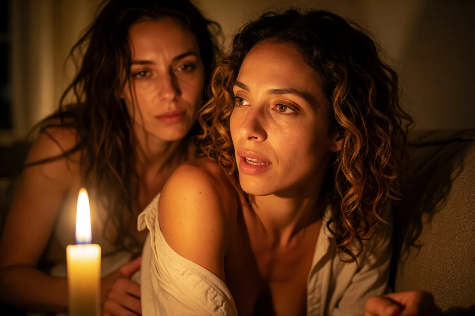 Escena 2 del relato: La última noche con ella antes de su vuelo