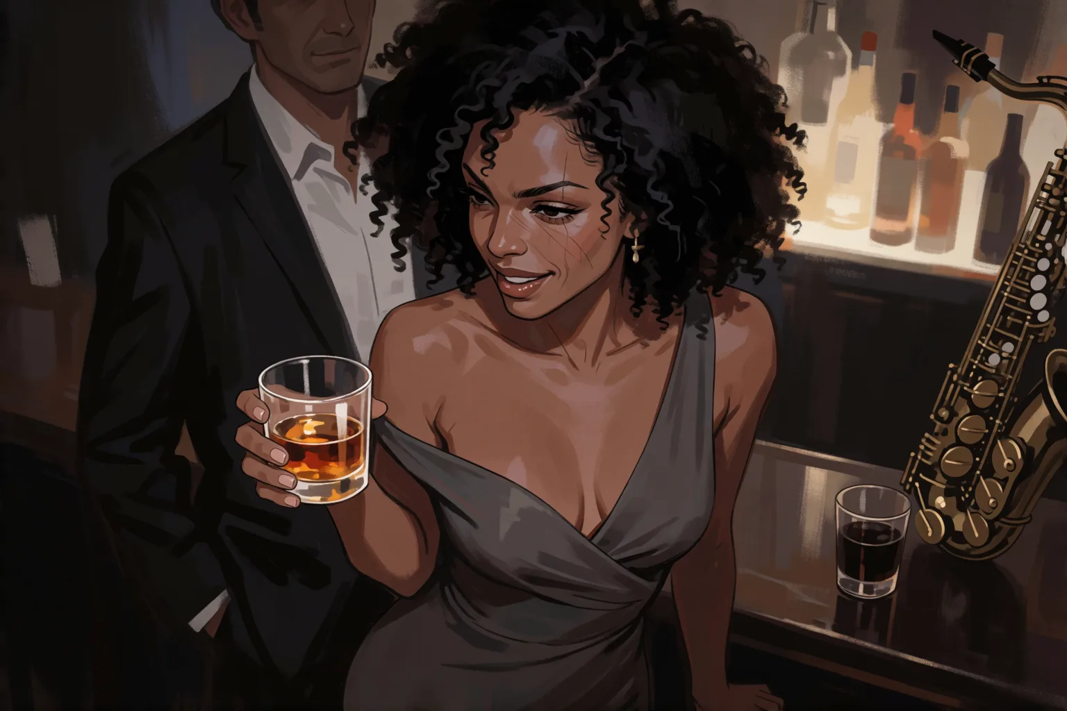 Erotic story illustration: I Asked a Stranger to Make Me Forget