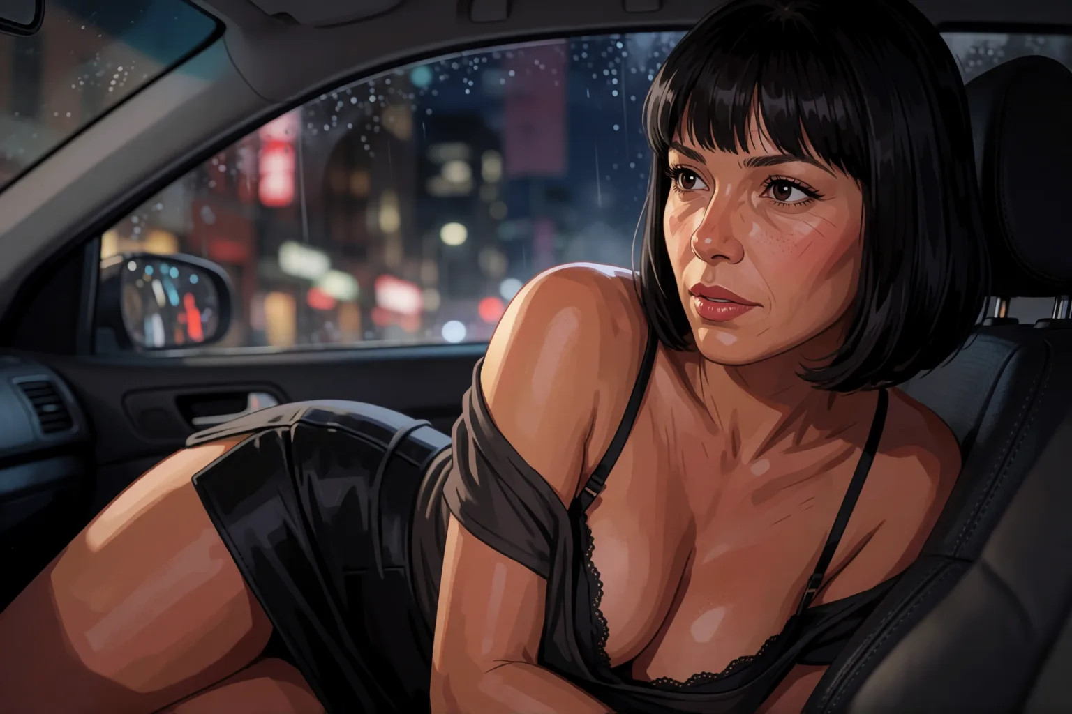 Escena 1 del relato: Llamé a mi ex y viví la noche que mi novio jamás me dio