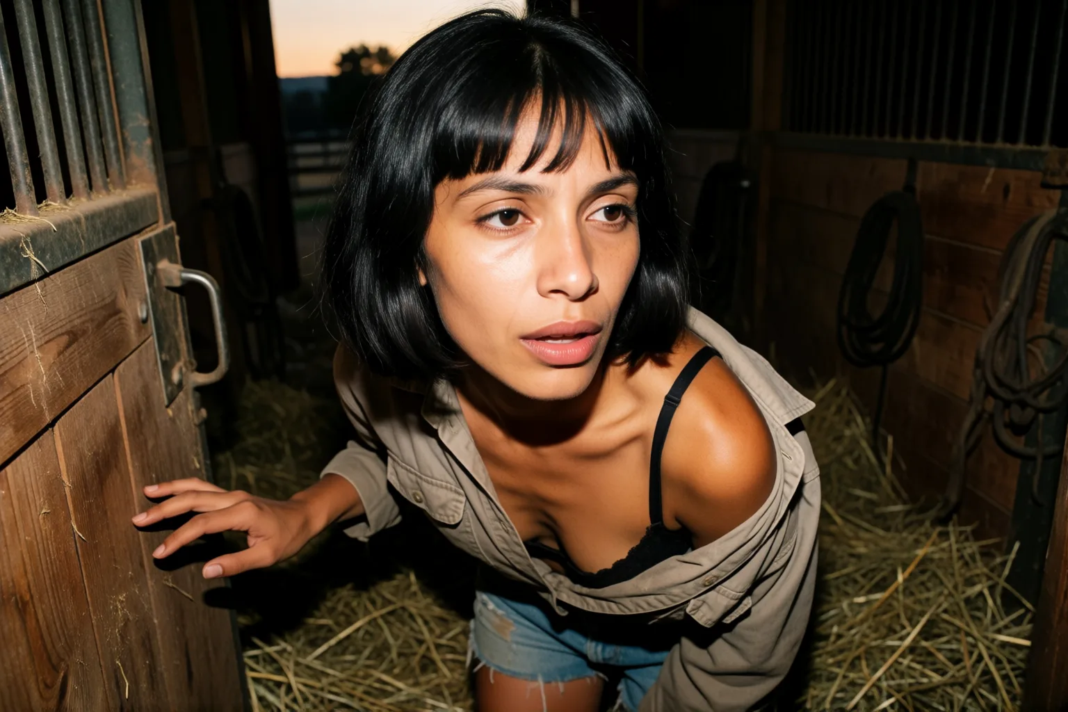 Erotic story illustration: What I Kept Silent About My Summer Job at the Stables