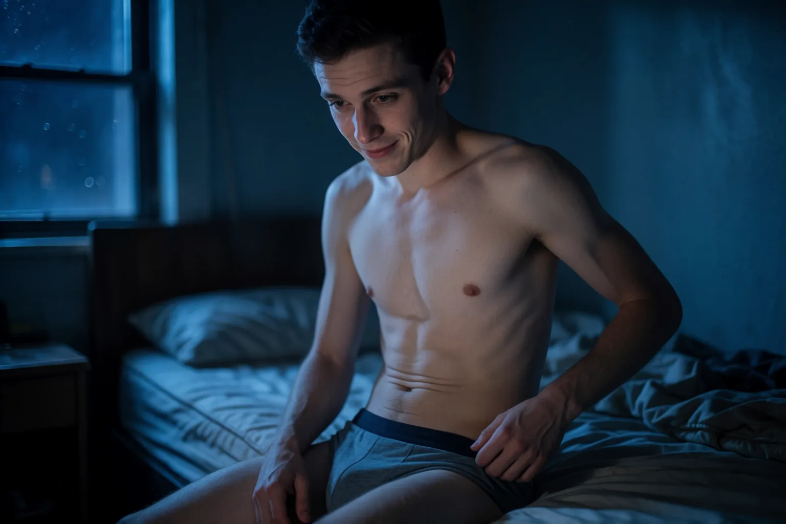 Erotic story illustration: What I Discovered the First Time with a Man