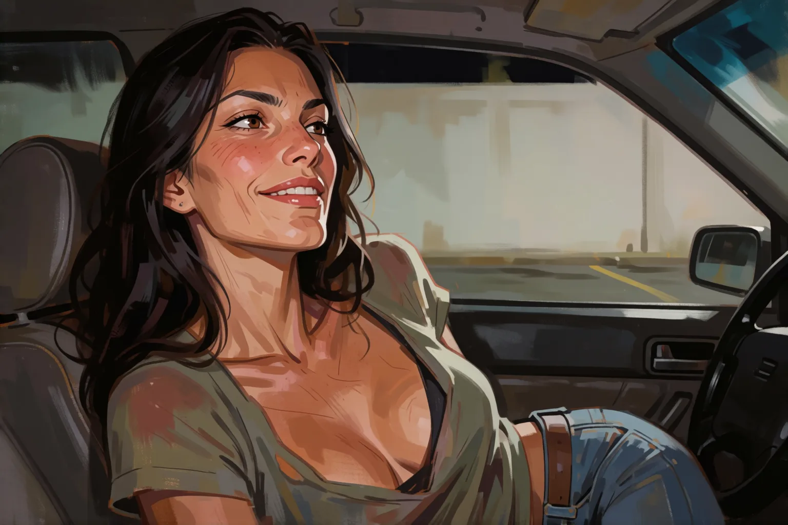 Escena 1 del relato: Lo que hice con el novio de mi amiga en su coche