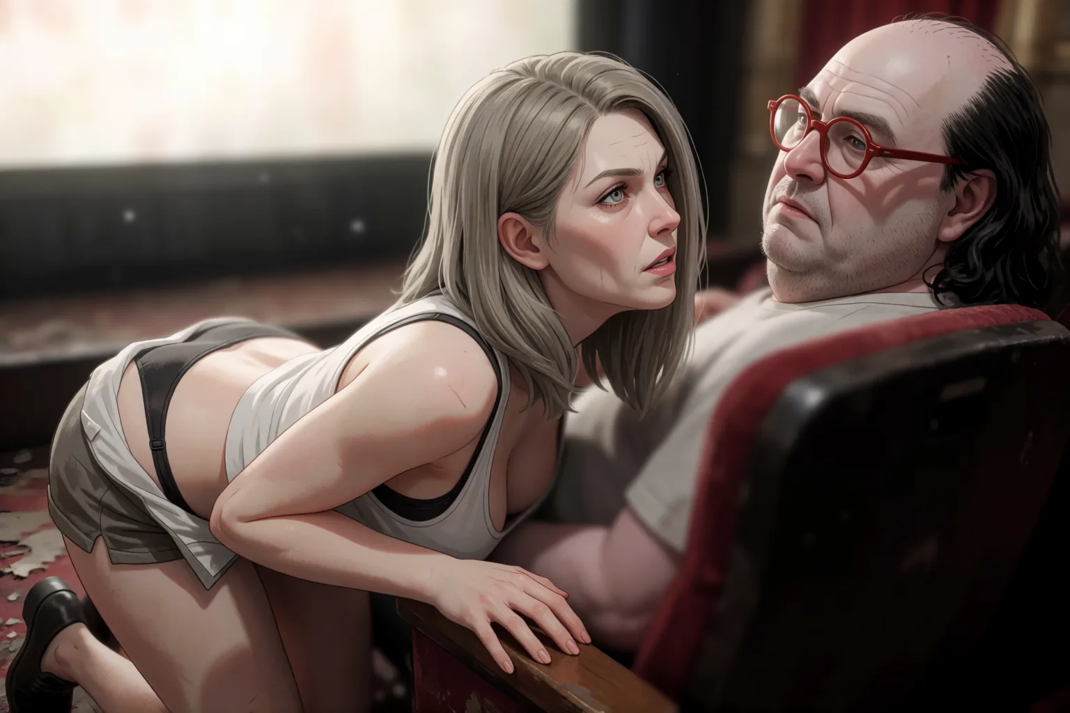Escena 2 del relato: Lo que hice en el cine vacío con un desconocido
