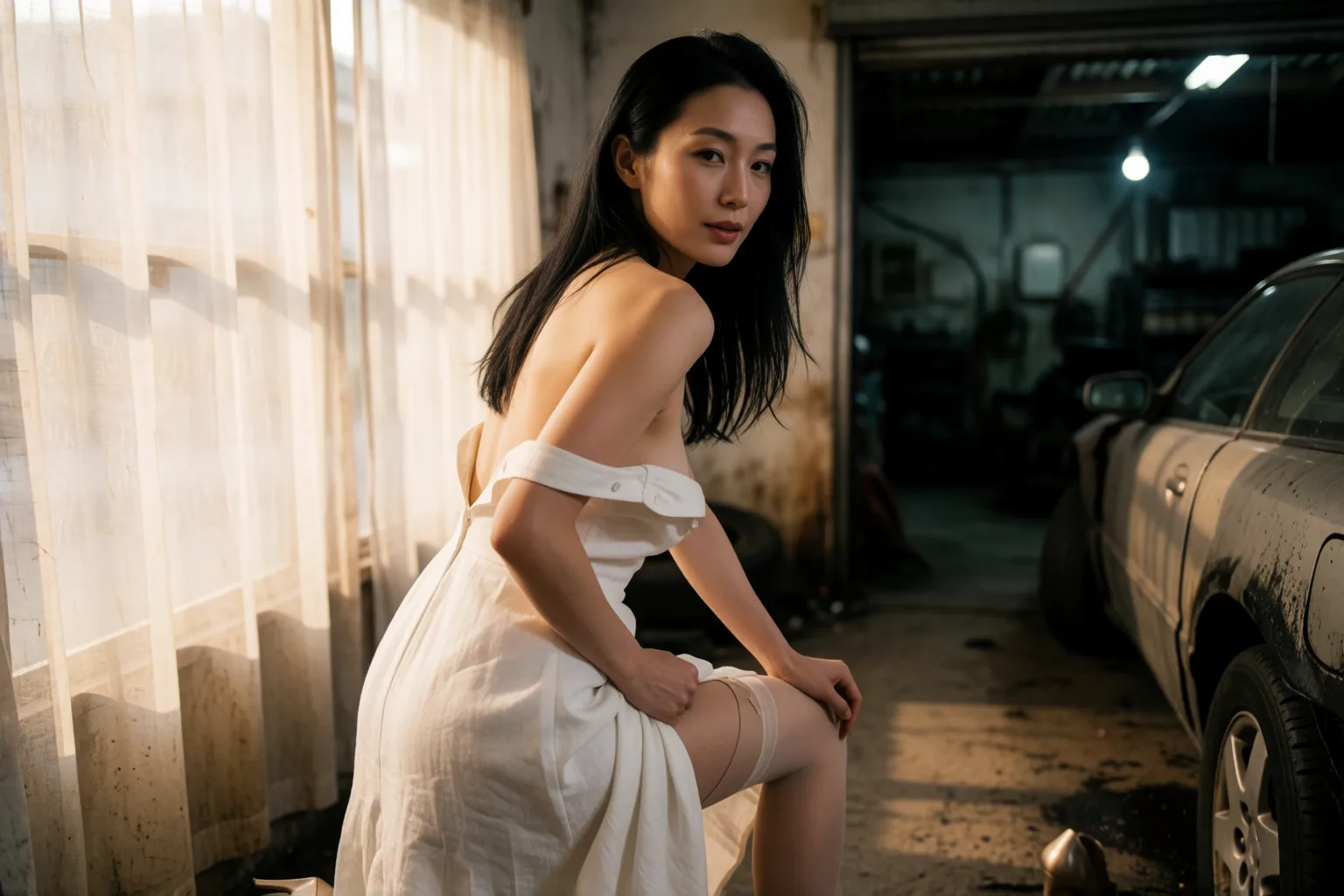 Erotic story illustration: What the Heiress Sought in That Lost Workshop