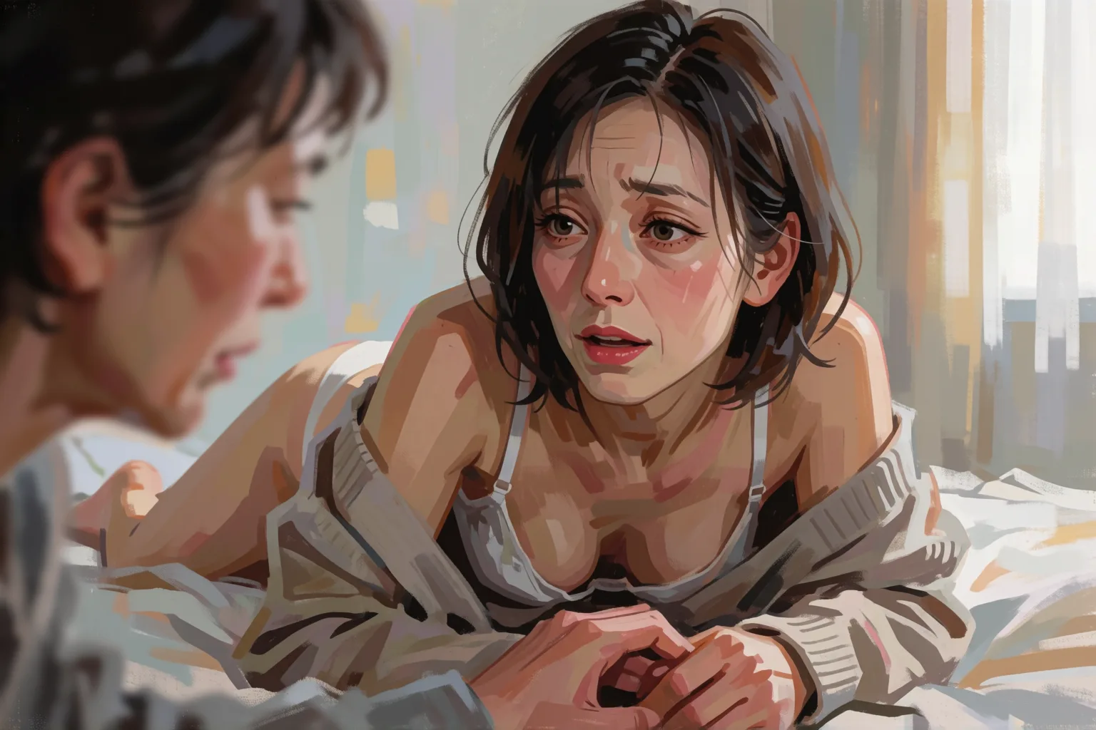 Escena 2 del relato: Lo que la mujer de mi padre me enseñó esa tarde