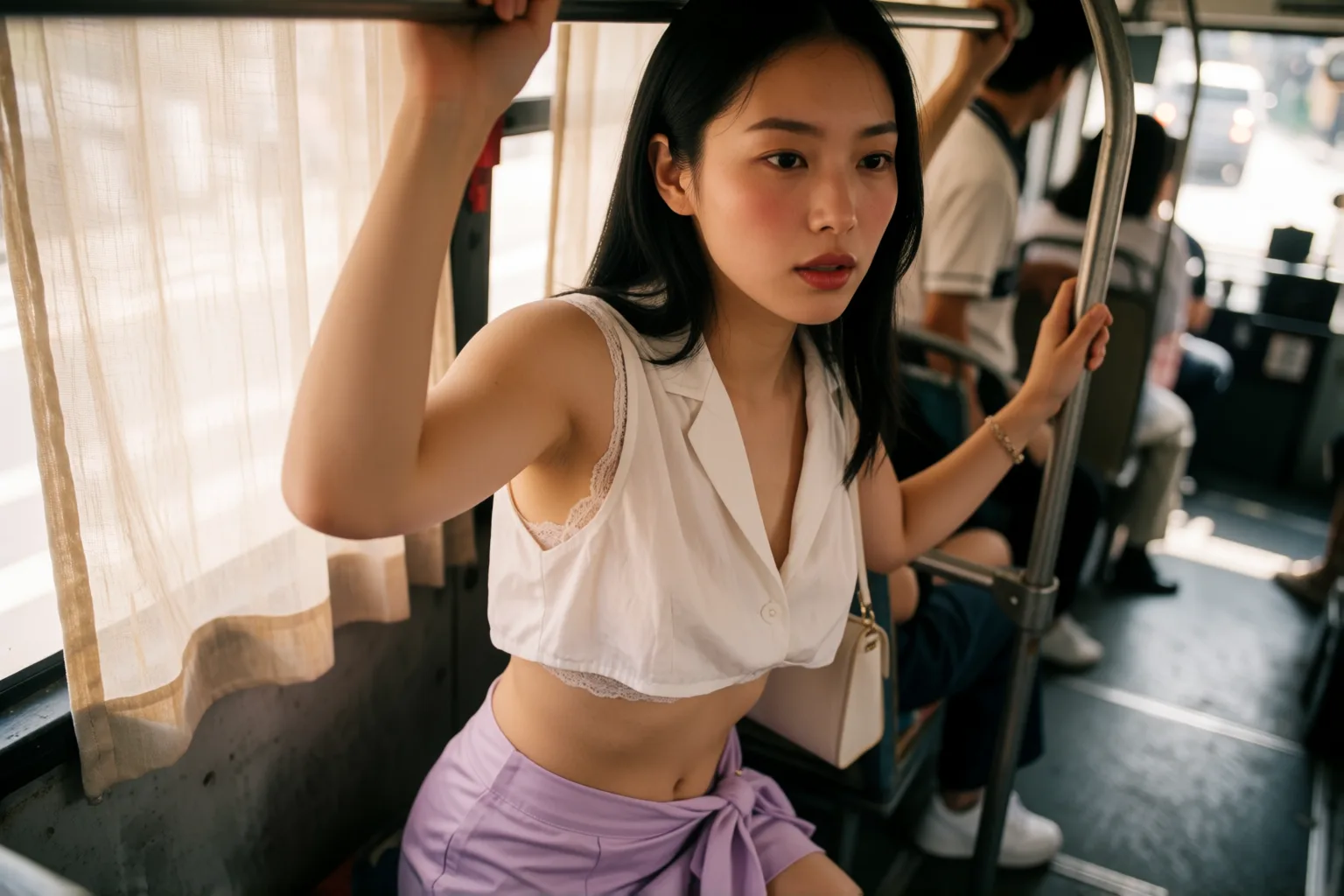 Erotic story illustration: What My Sister and I Experienced on That Bus