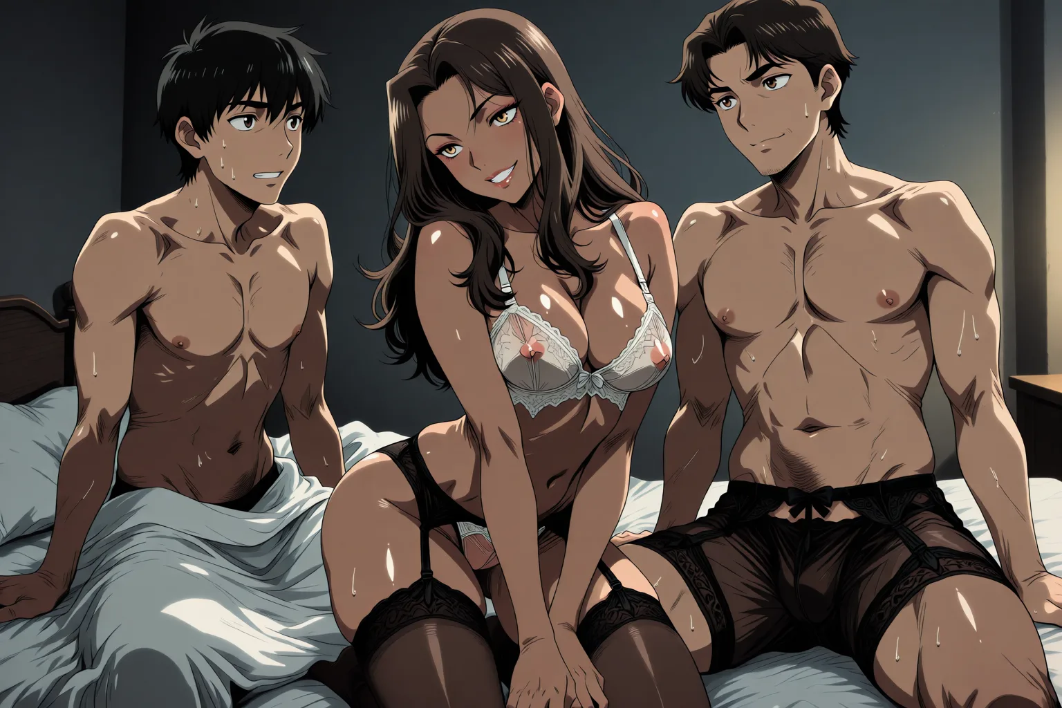 Escena 7 del relato: Lo que mi marido quería que yo viera en la piscina