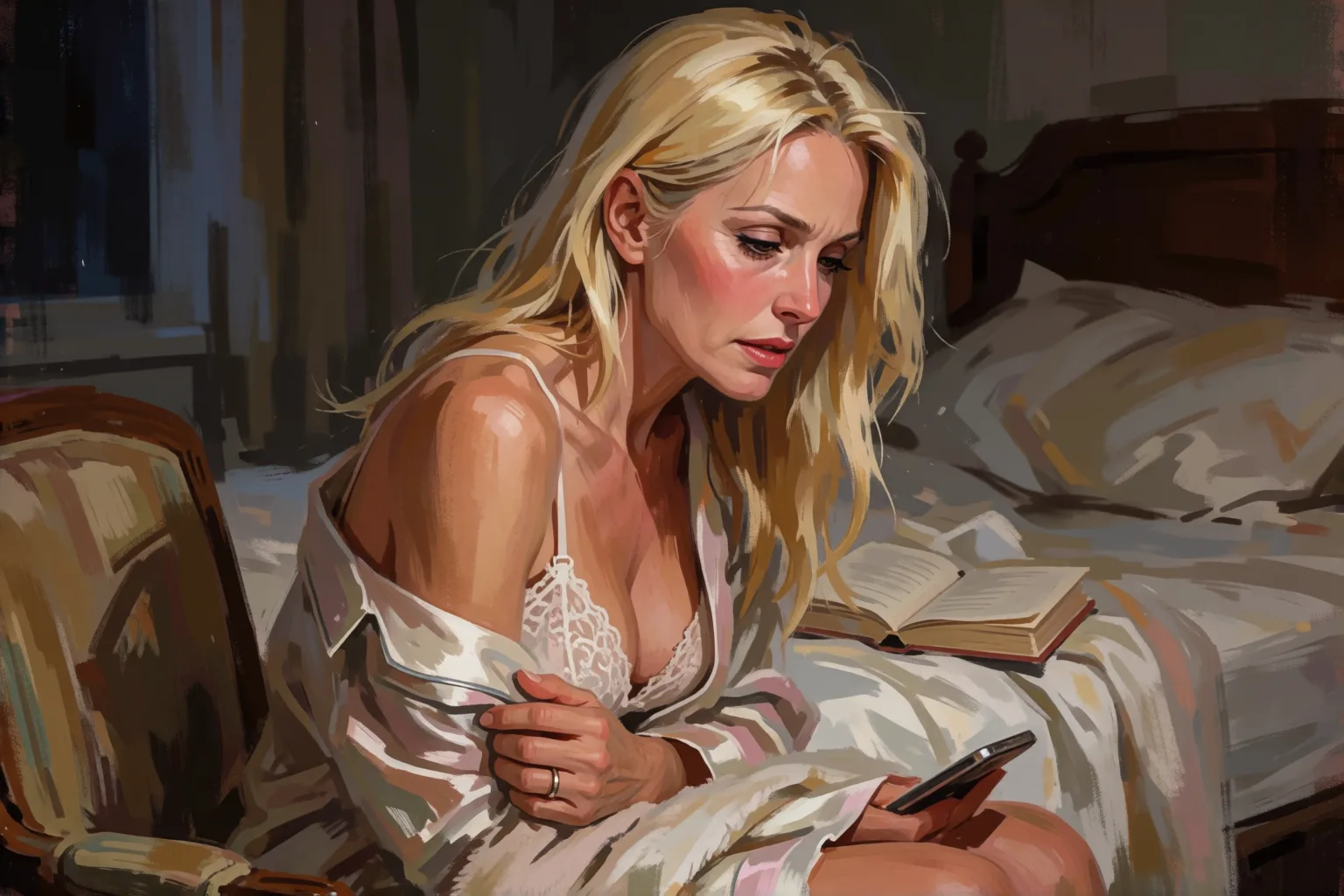 Erotic story illustration: What My Wife Confessed to Me After Her Girls' Night Out