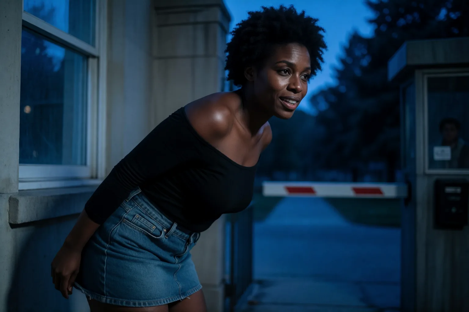 Erotic story illustration: What Happened When the Guard Opened the Gate for Me