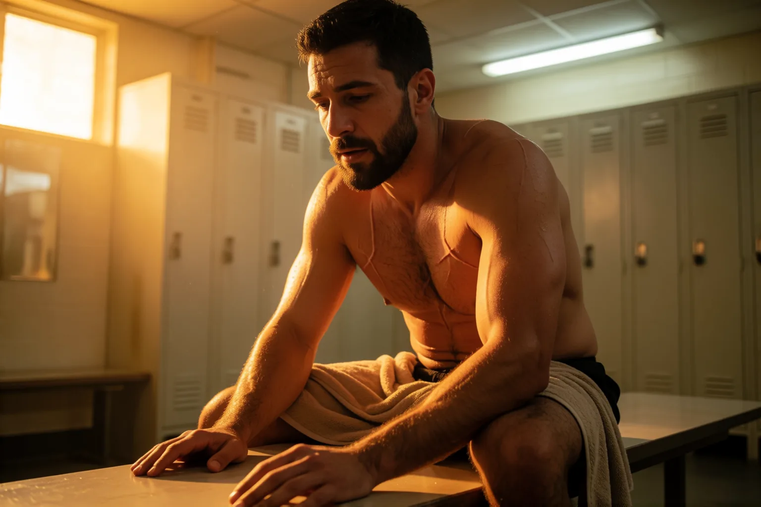Escena 1 del relato: Lo que pasó con el hombre trans del vestuario