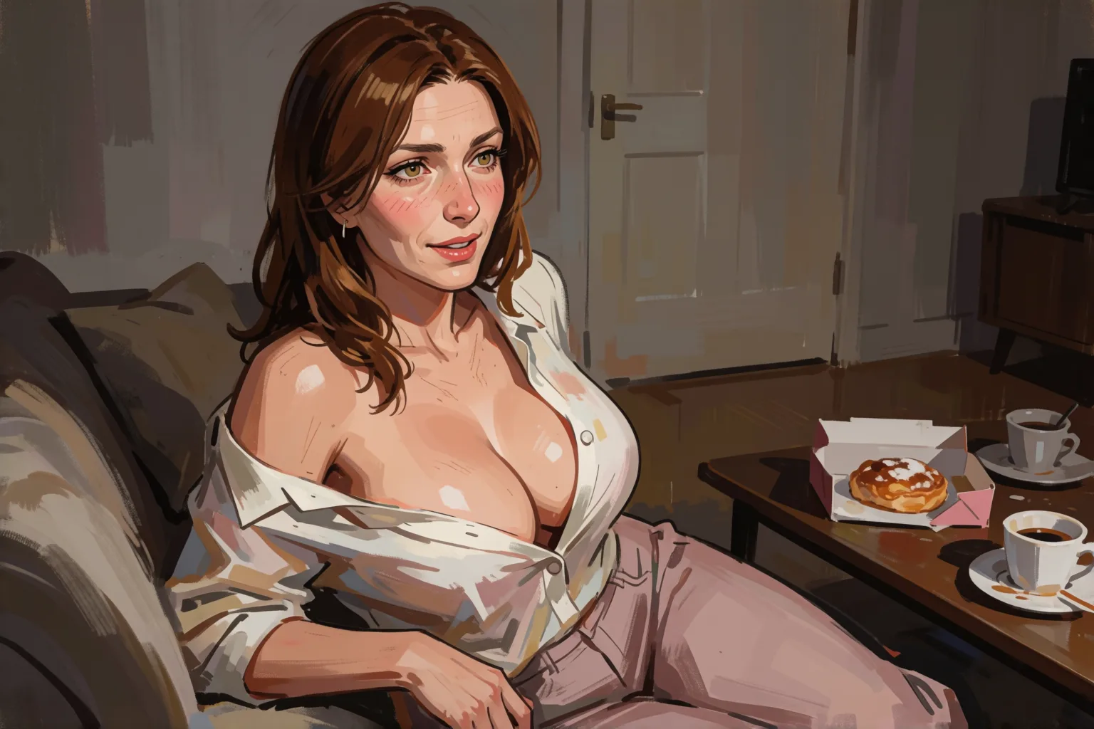 Erotic story illustration: What Happened When We Swapped Partners for the First Time