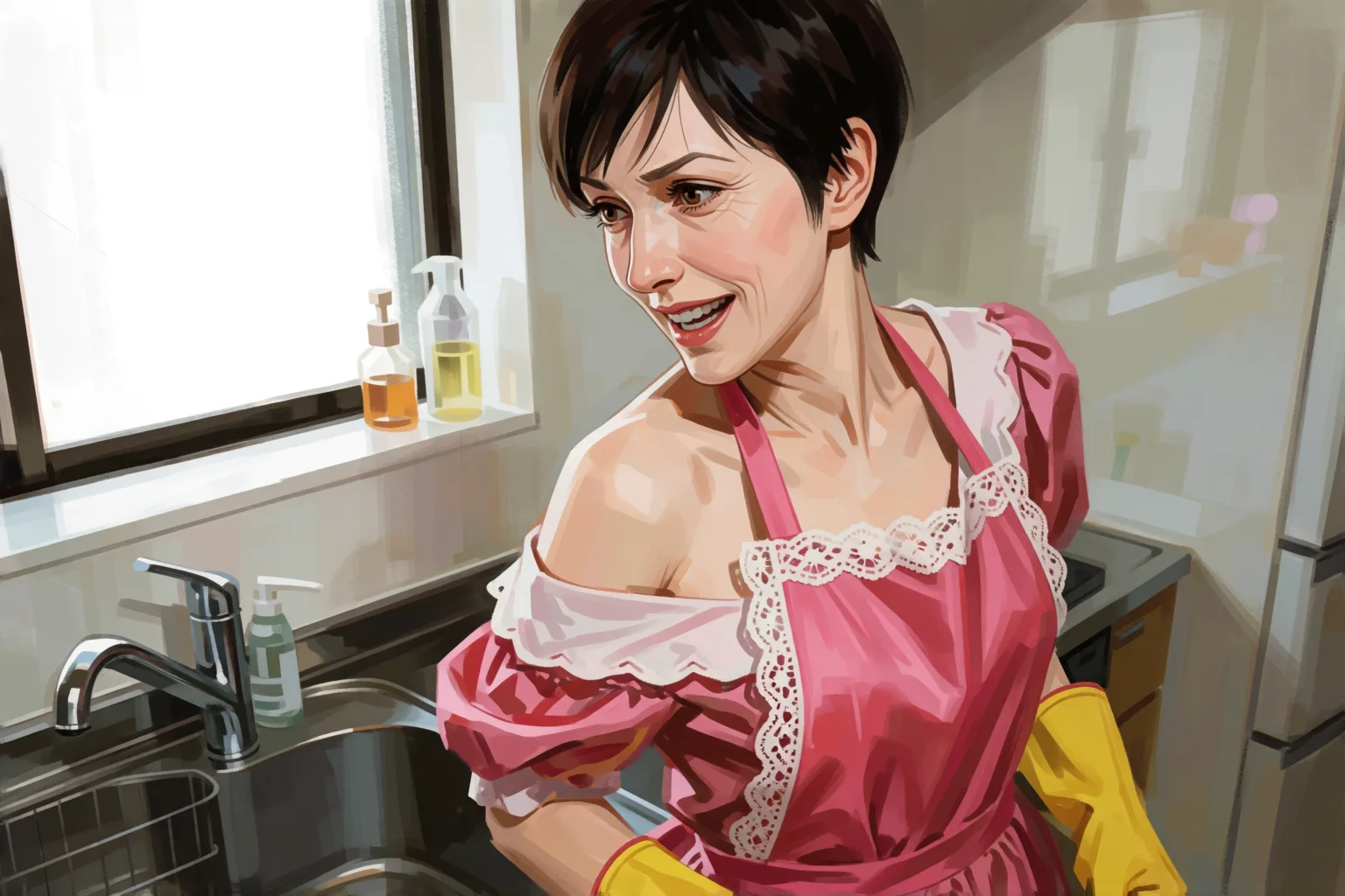 Scene 1 of the story: What I Lost in That Bet Wasn’t the Dishes