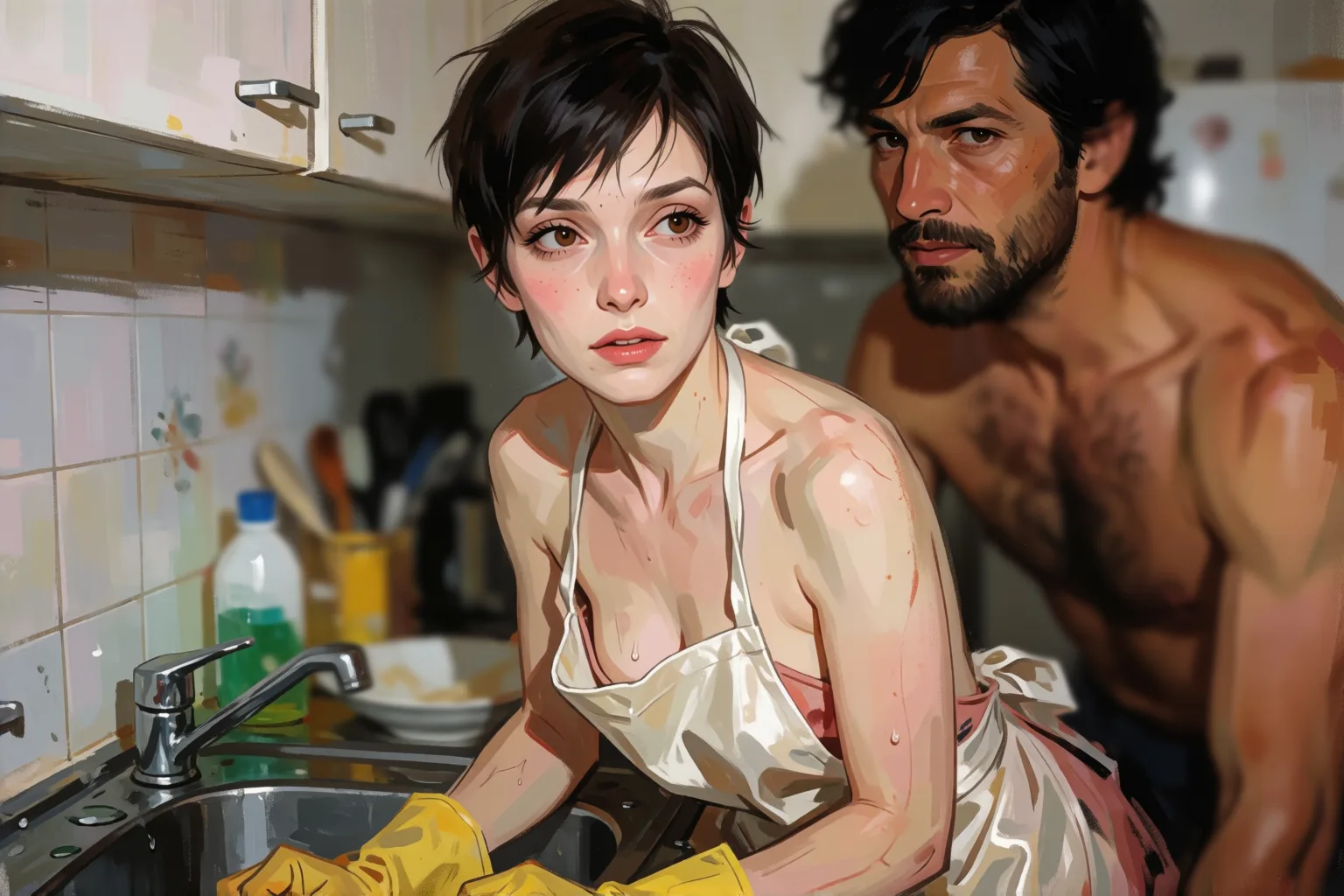 Scene 2 of the story: What I Lost in That Bet Wasn’t the Dishes