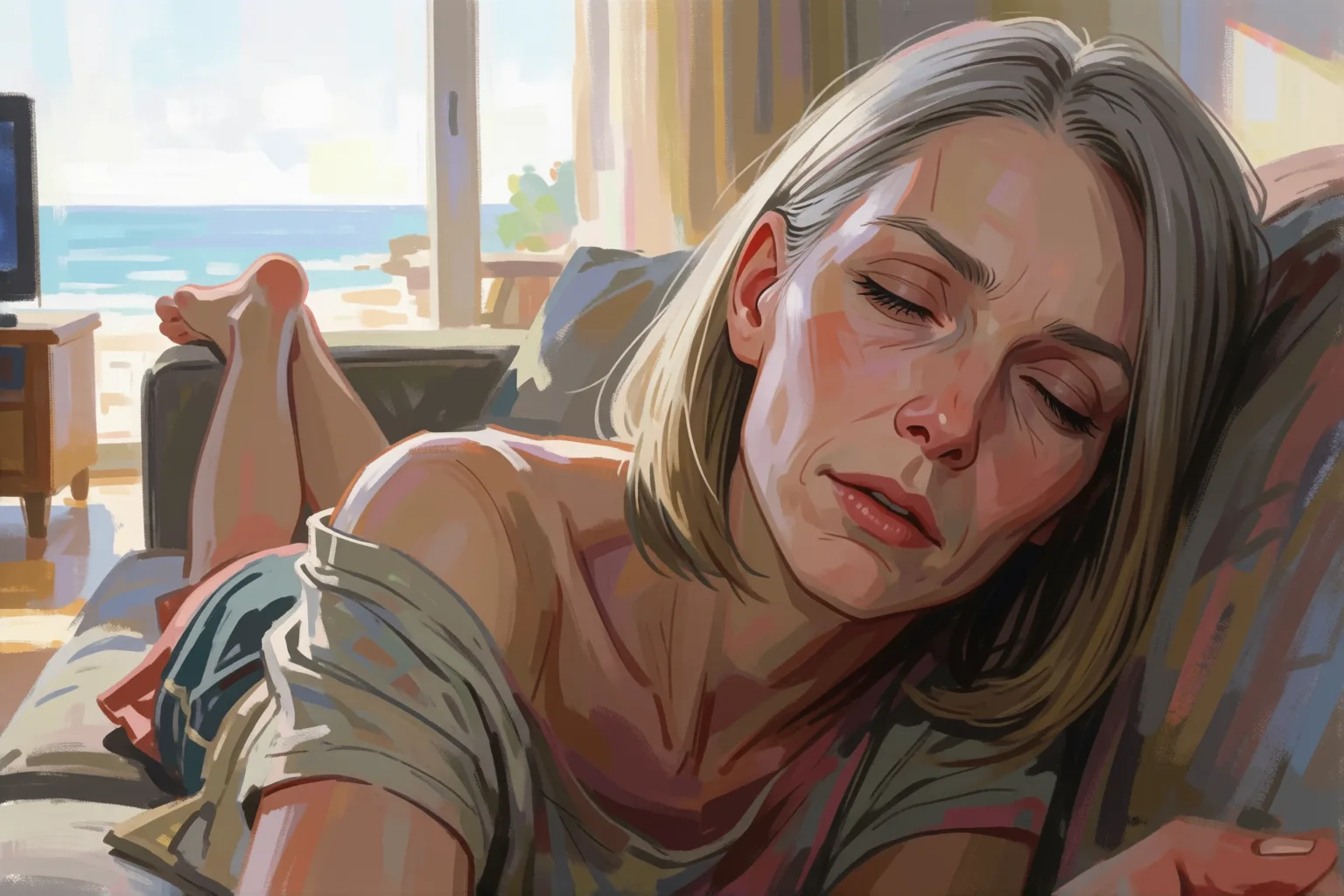 Illustration zur erotischen Geschichte: Die Füße meiner Cousine änderten sich in jenem Sommer