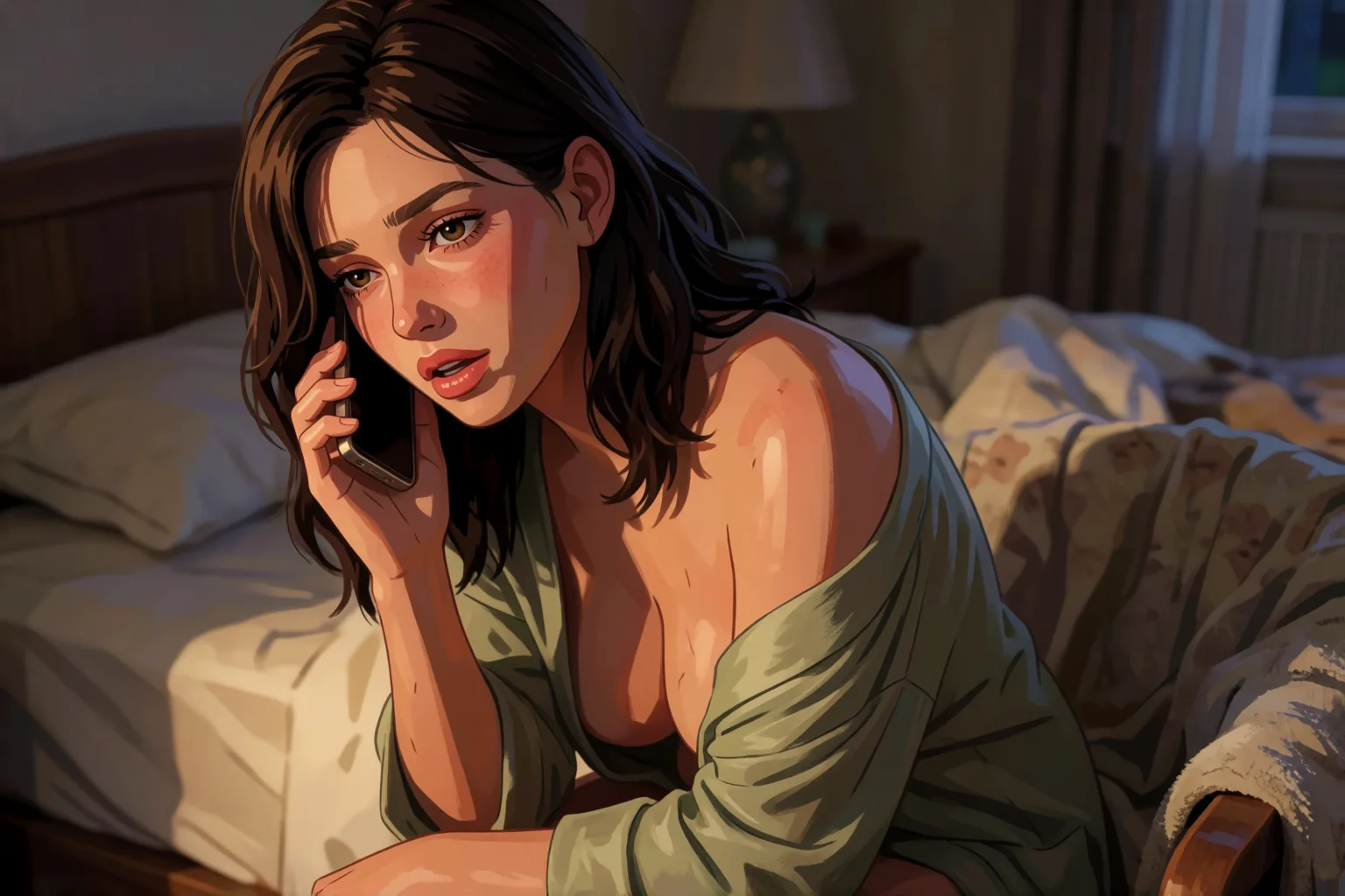 Escena 1 del relato: Me convertí en otra mujer cada vez que él volvía
