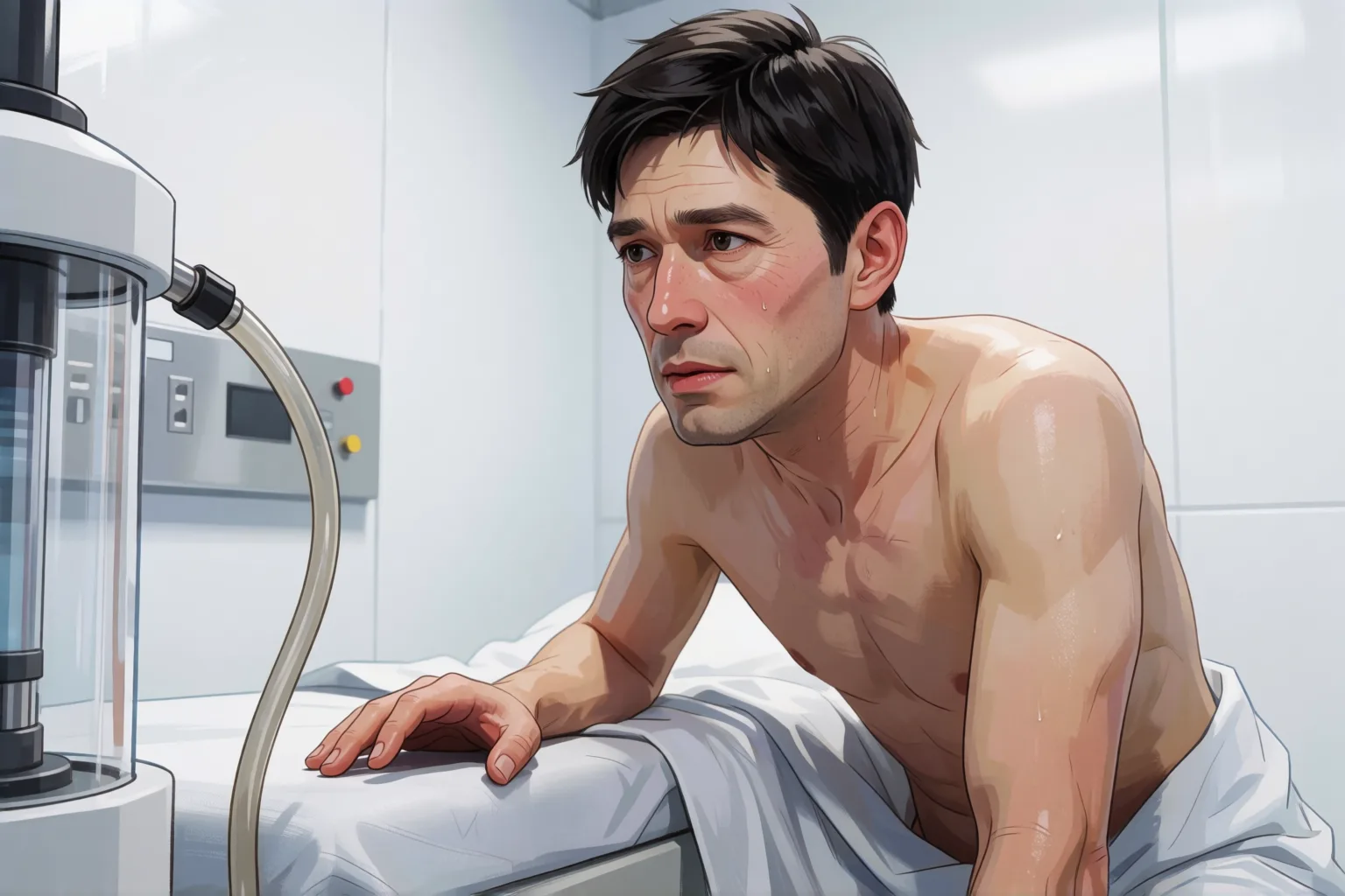 Ilustración del relato erótico: Me encerraron para ordeñarme y ya no quise salir